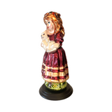 Vintage Blown Glass Victorian Girl Christmas Figurine by Thomas Pacconi