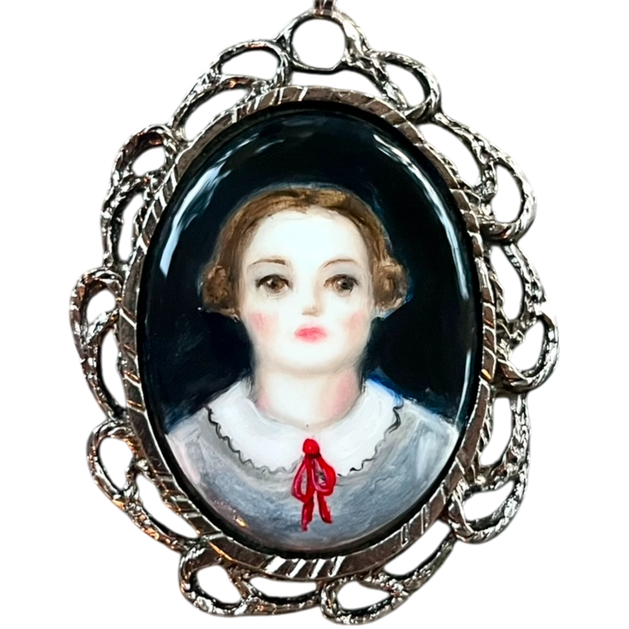 No. 2453 "Eloise" Portrait Pendant Necklace