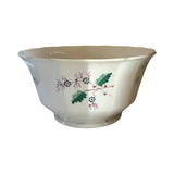 Antique 19th-Century Sprig Ware Soft Paste Porcelain Hand-painted Tea Leaves Waste Bowl