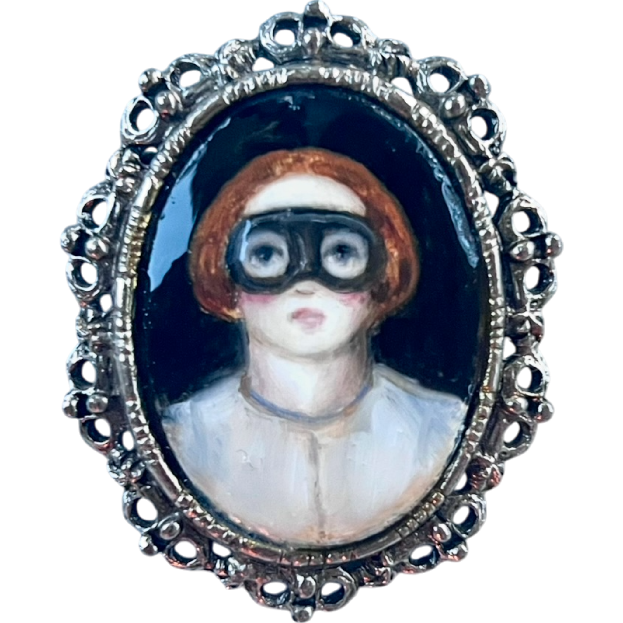 No. 2448 "Greta" Portrait Pendant-Brooch