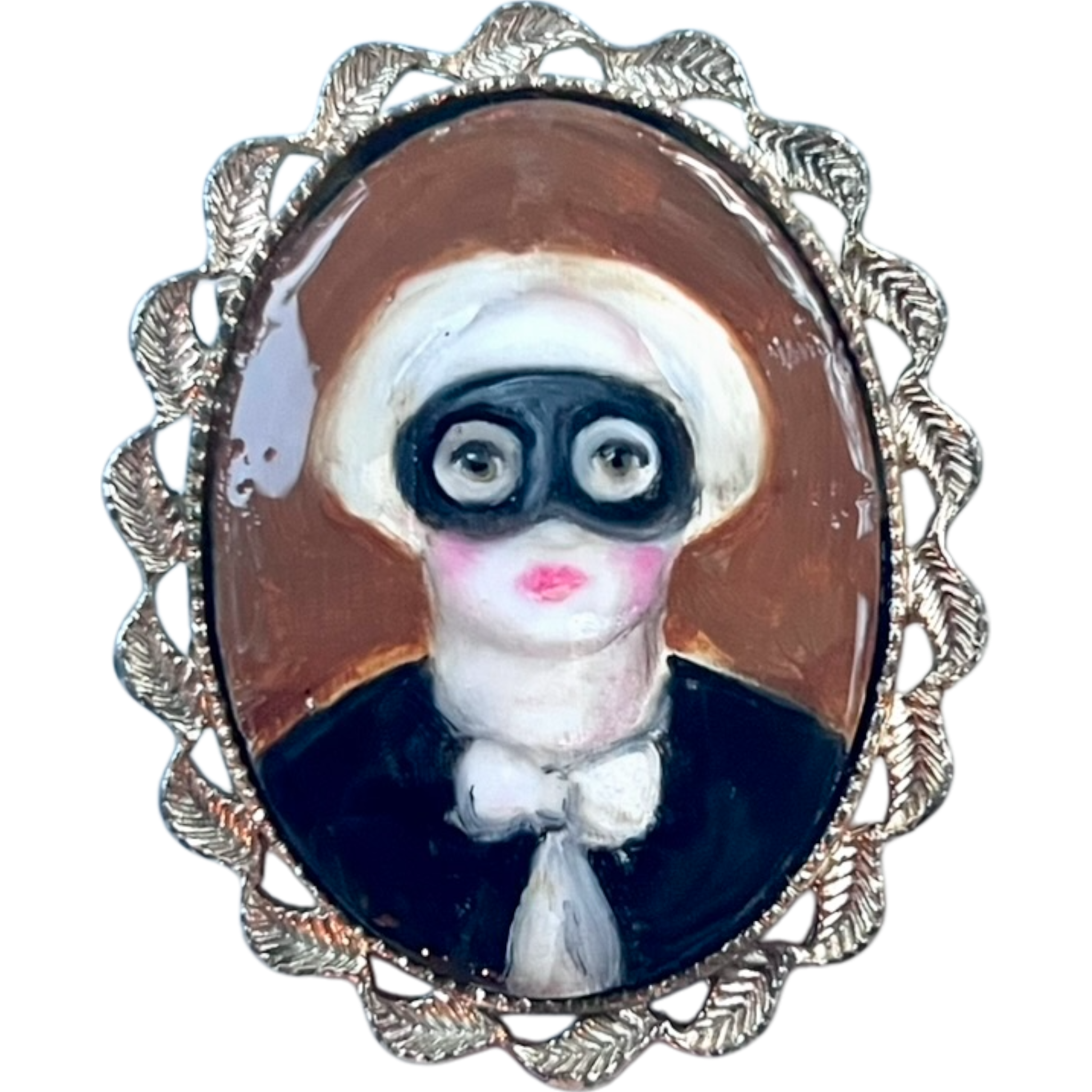 No. 2449 "Clara" Portrait Pendant-Brooch