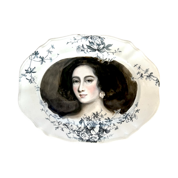New! - Portrait Plate: "Helen Learned About Love in Florence"