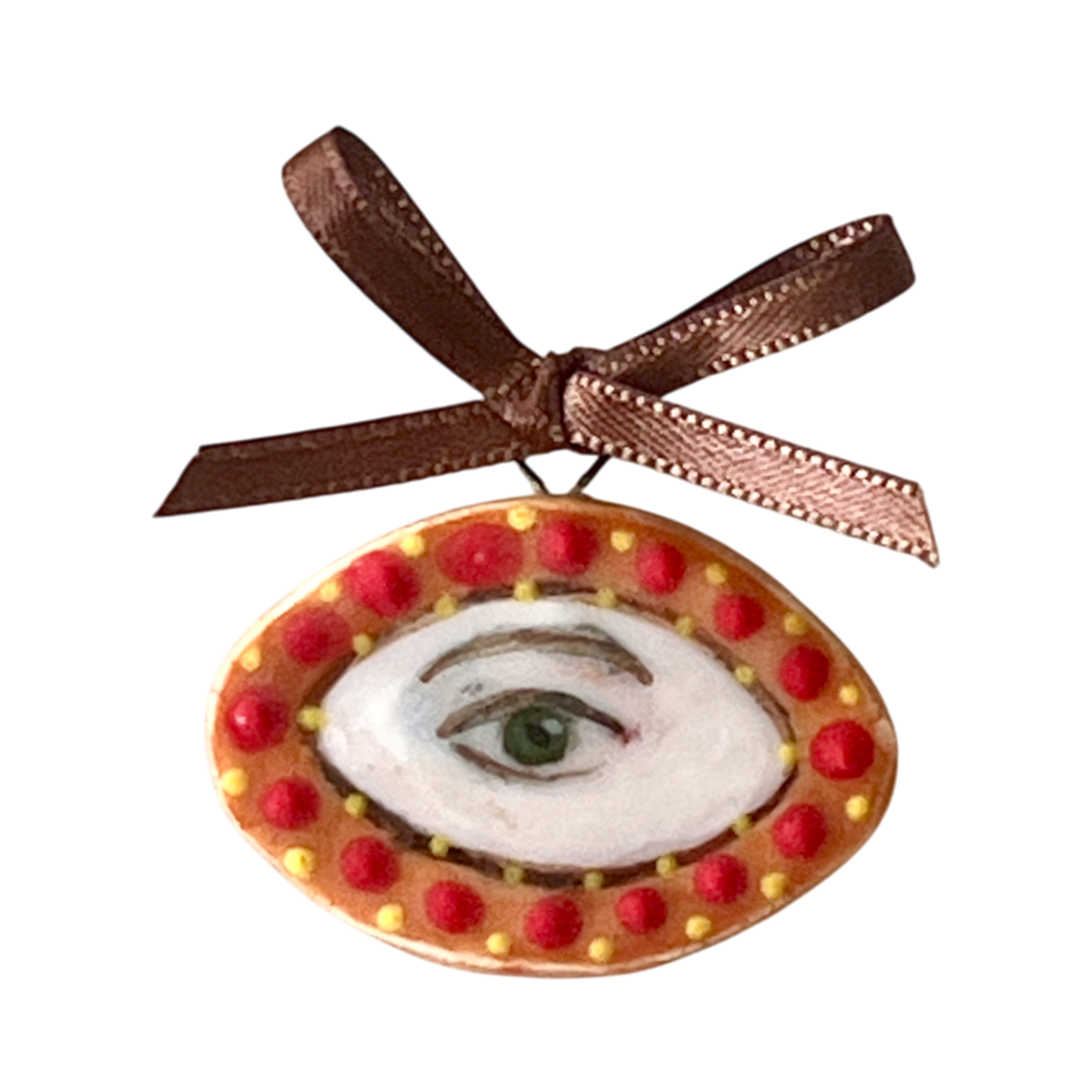 No. 207 Lover's Eye Charm - Ruby Navette