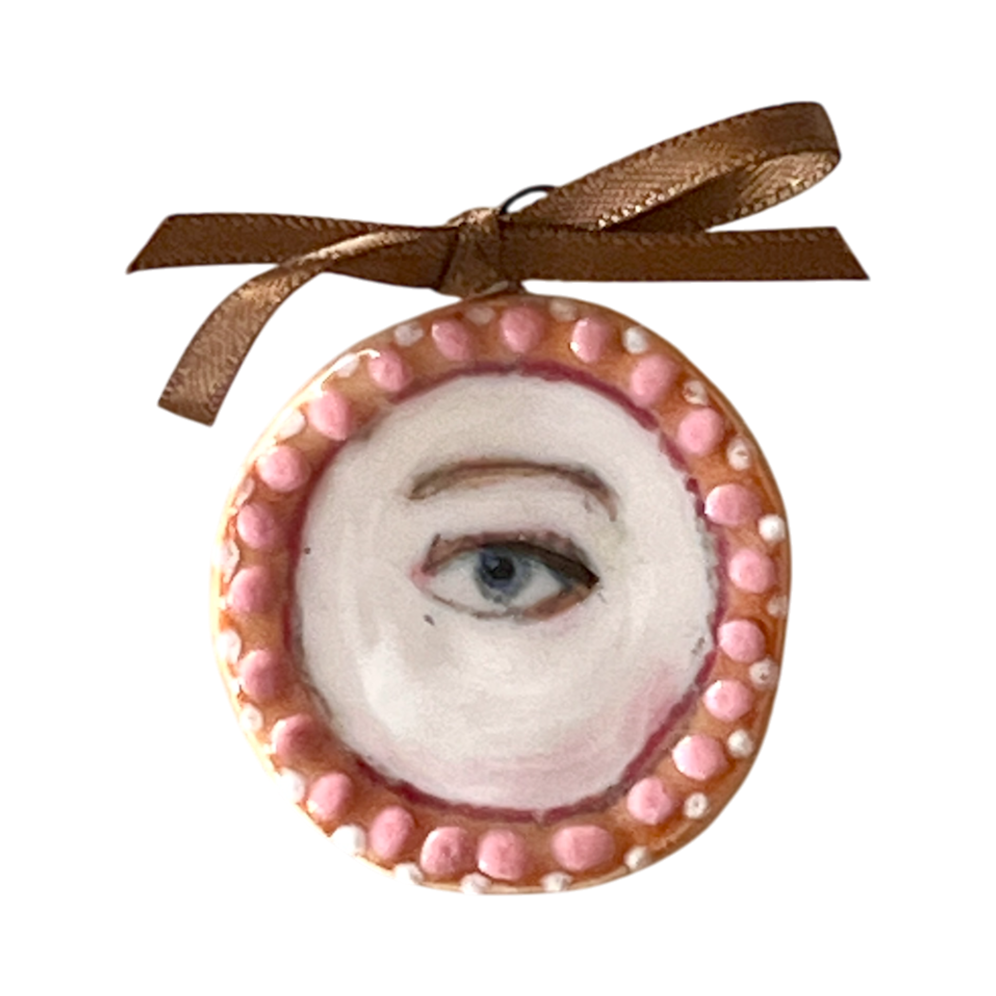 No. 211 Lover's Eye Charm - Pink Pearl