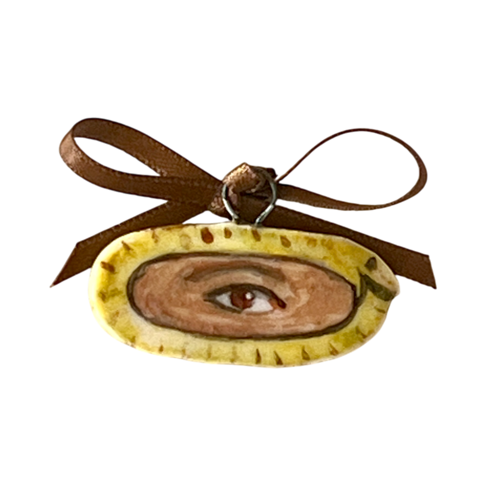 No. 212 Lover's Eye Charm - Gold Ouroboros