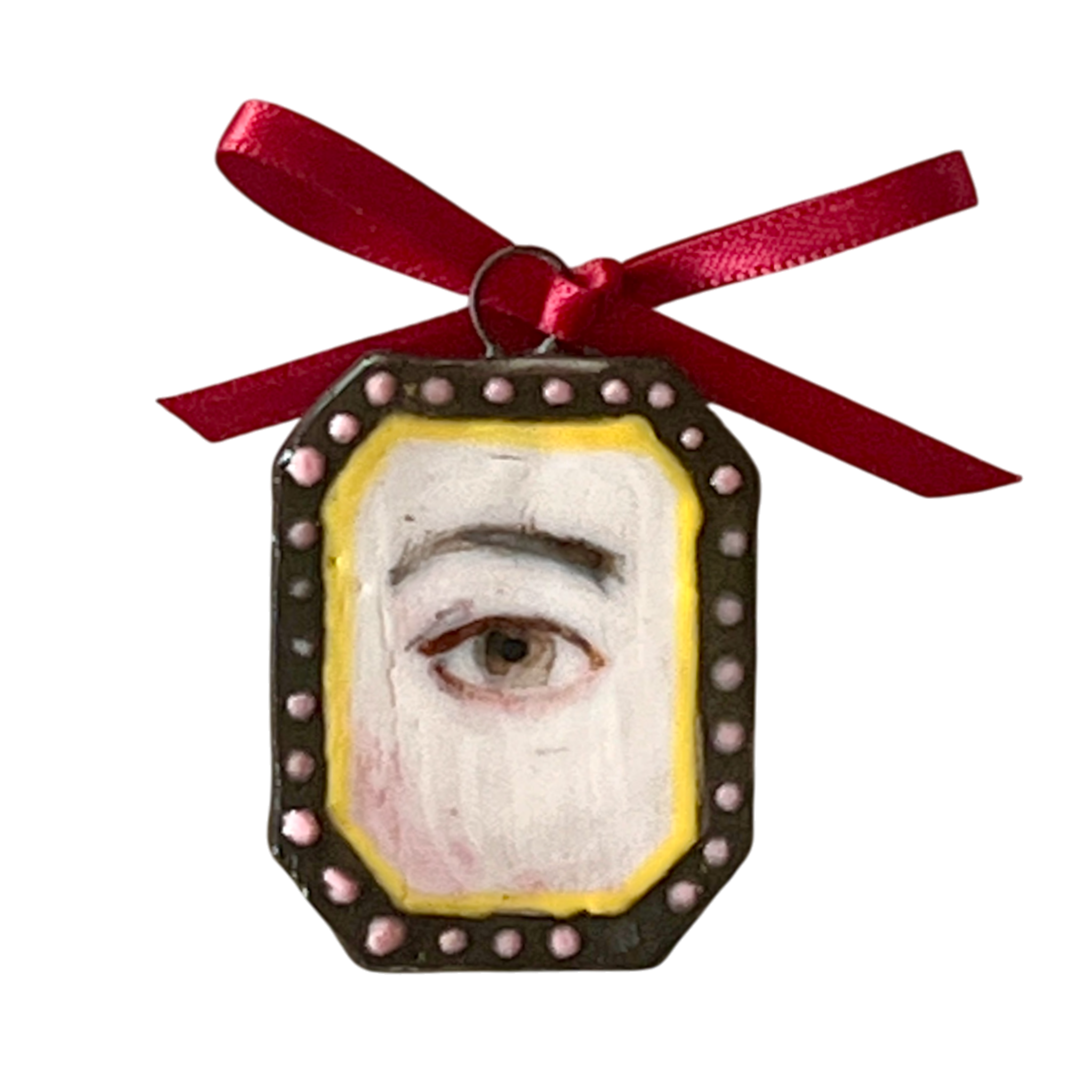 No. 217 Lover's Eye Charm - Pink Pearls