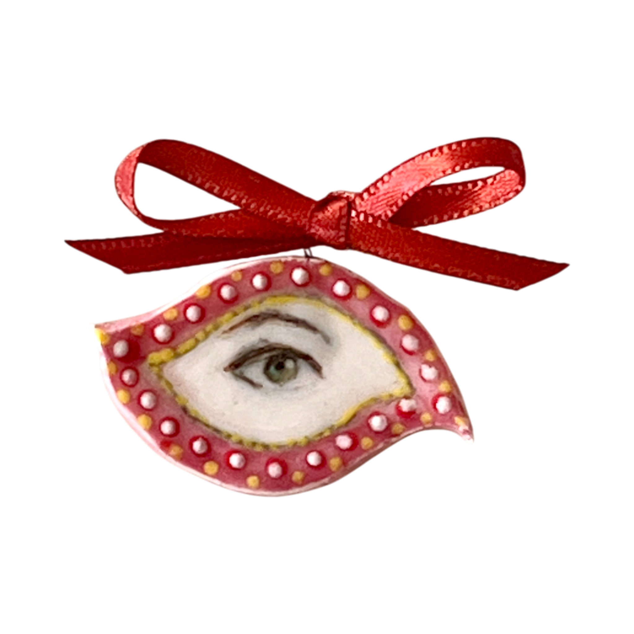 No. 218 Lover's Eye Charm - Rubies