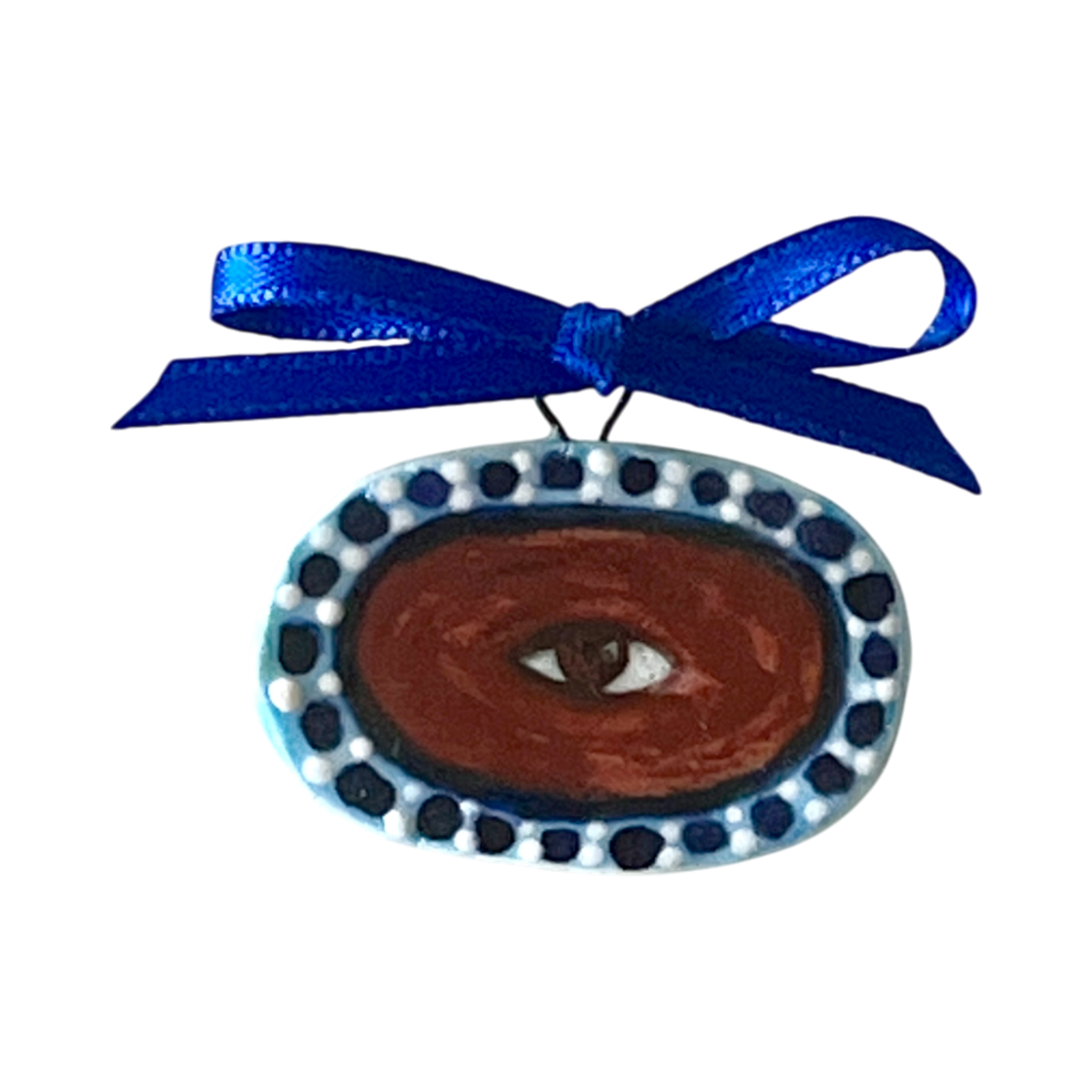 No. 223 Lover's Eye Charm - Sapphires & Pearls