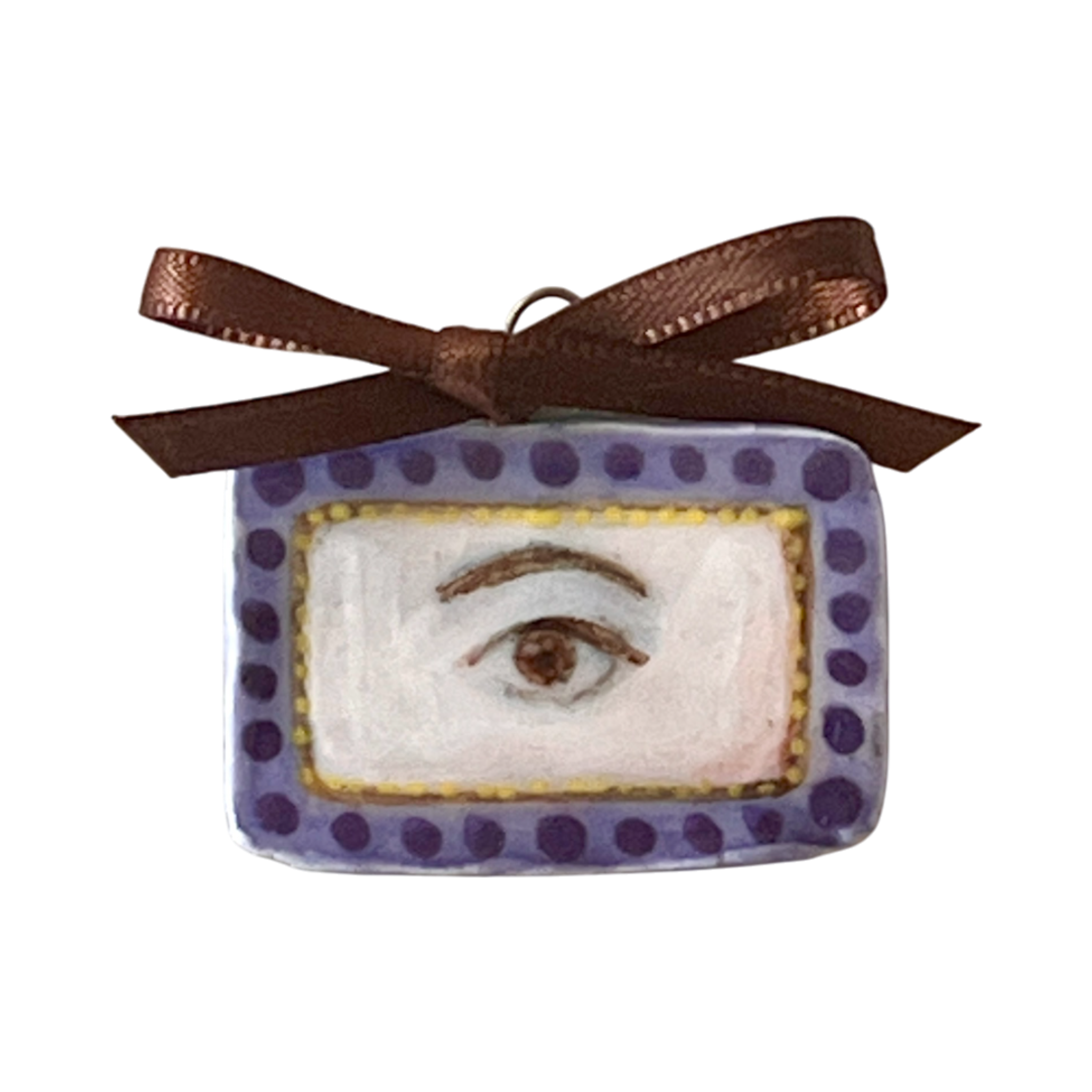 No. 236 Lover's Eye Charm - Amethysts