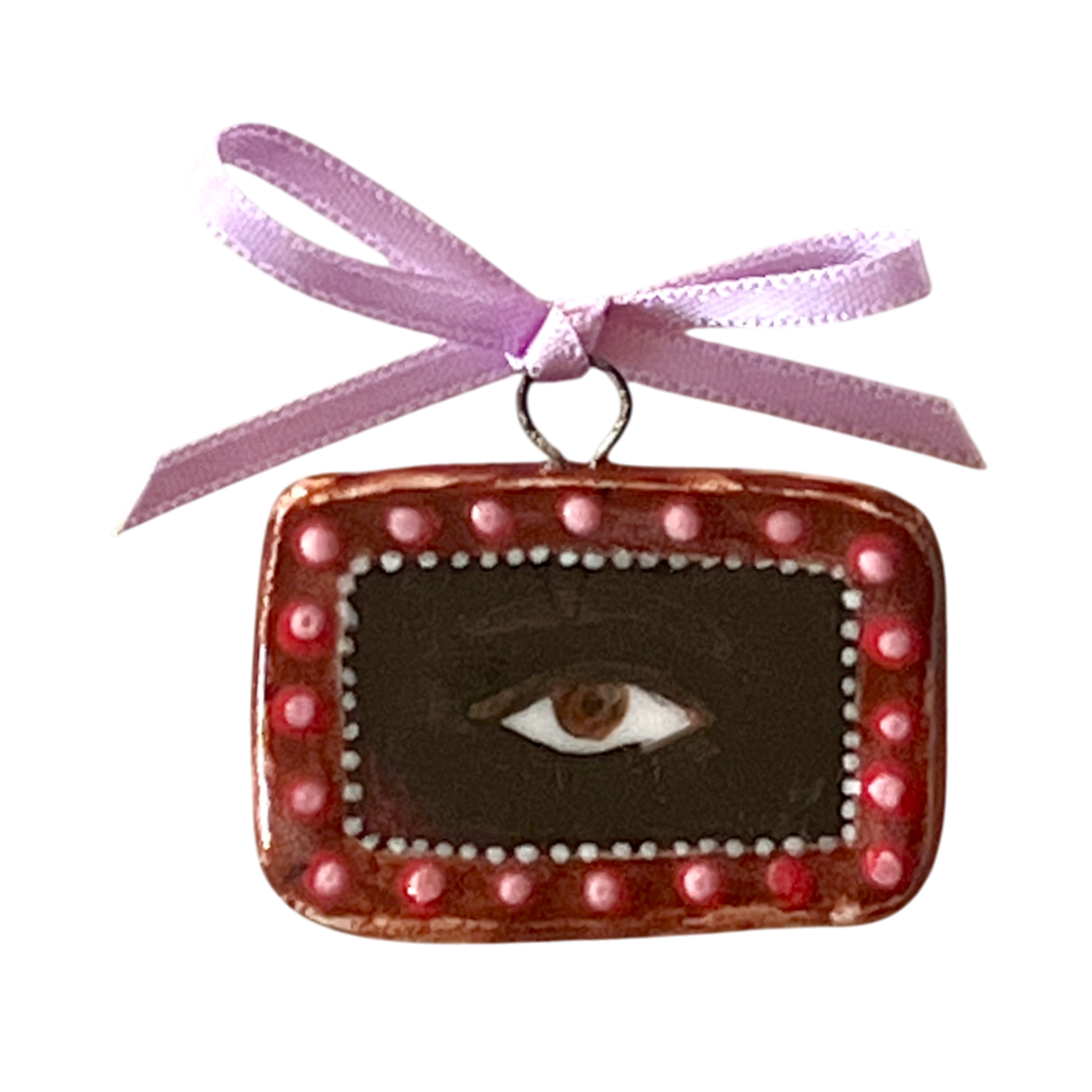 No. 238 Lover's Eye Charm - Pink Pearl