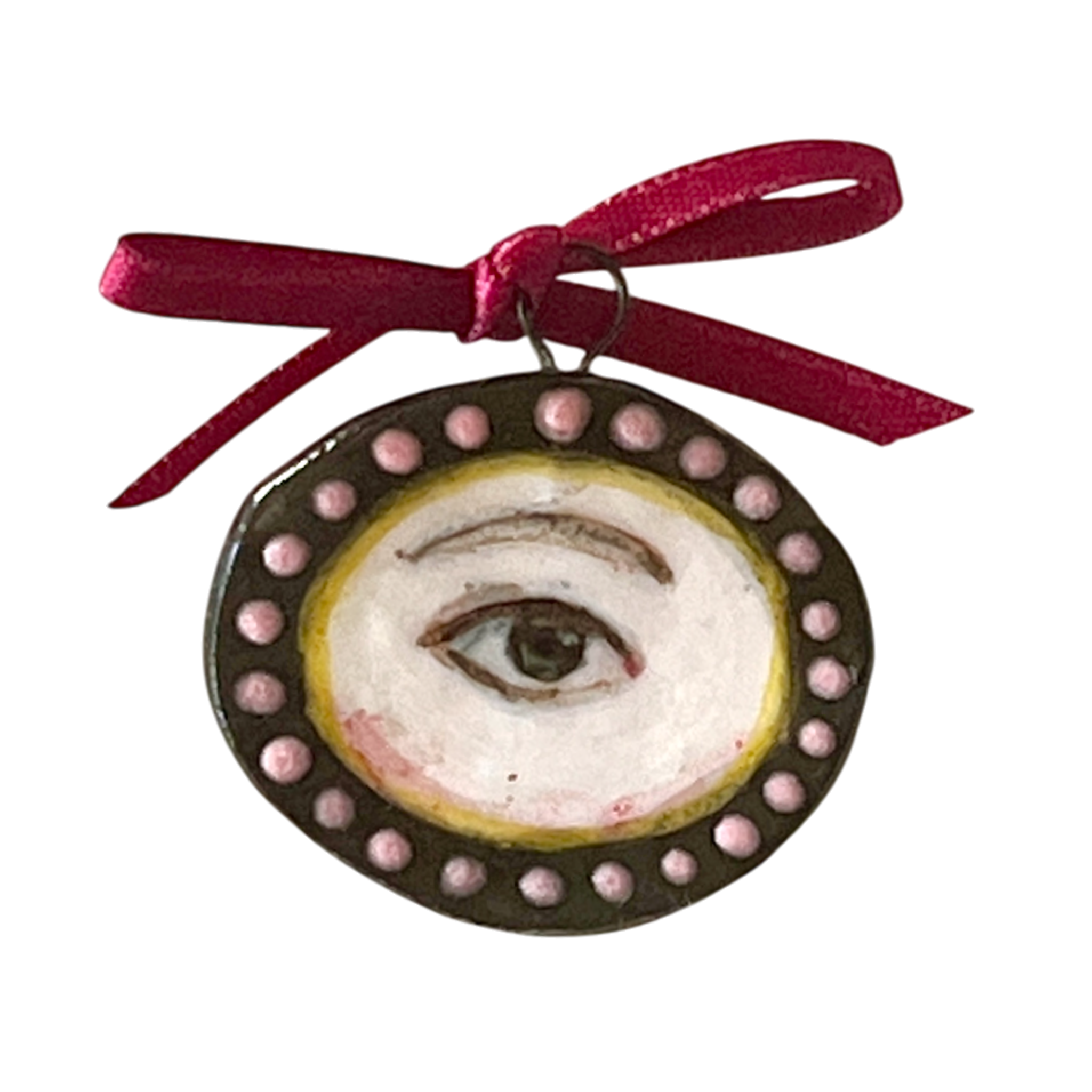 No. 239 Lover's Eye Charm - Pink Pearl