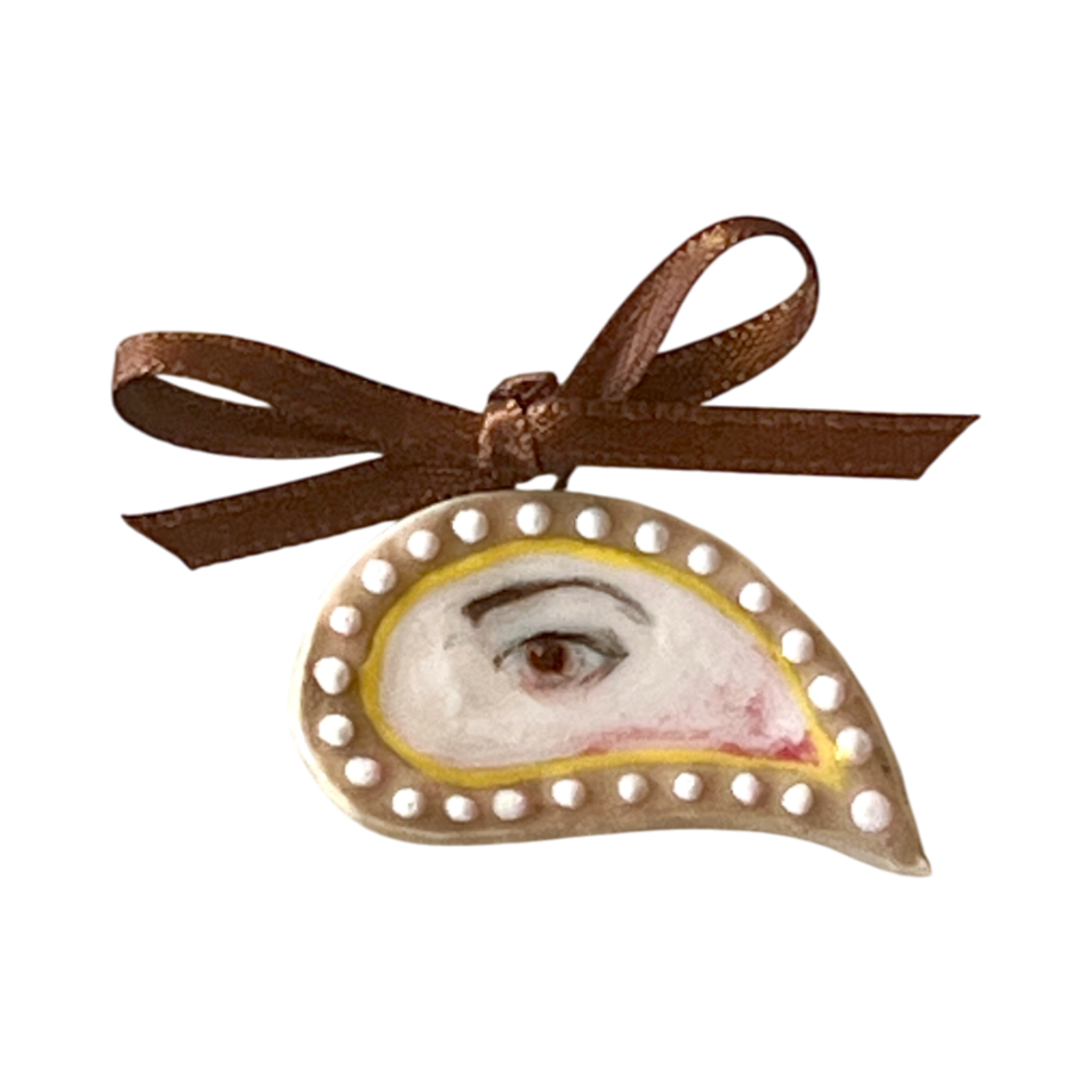 No. 240 Lover's Eye Charm - Pearl