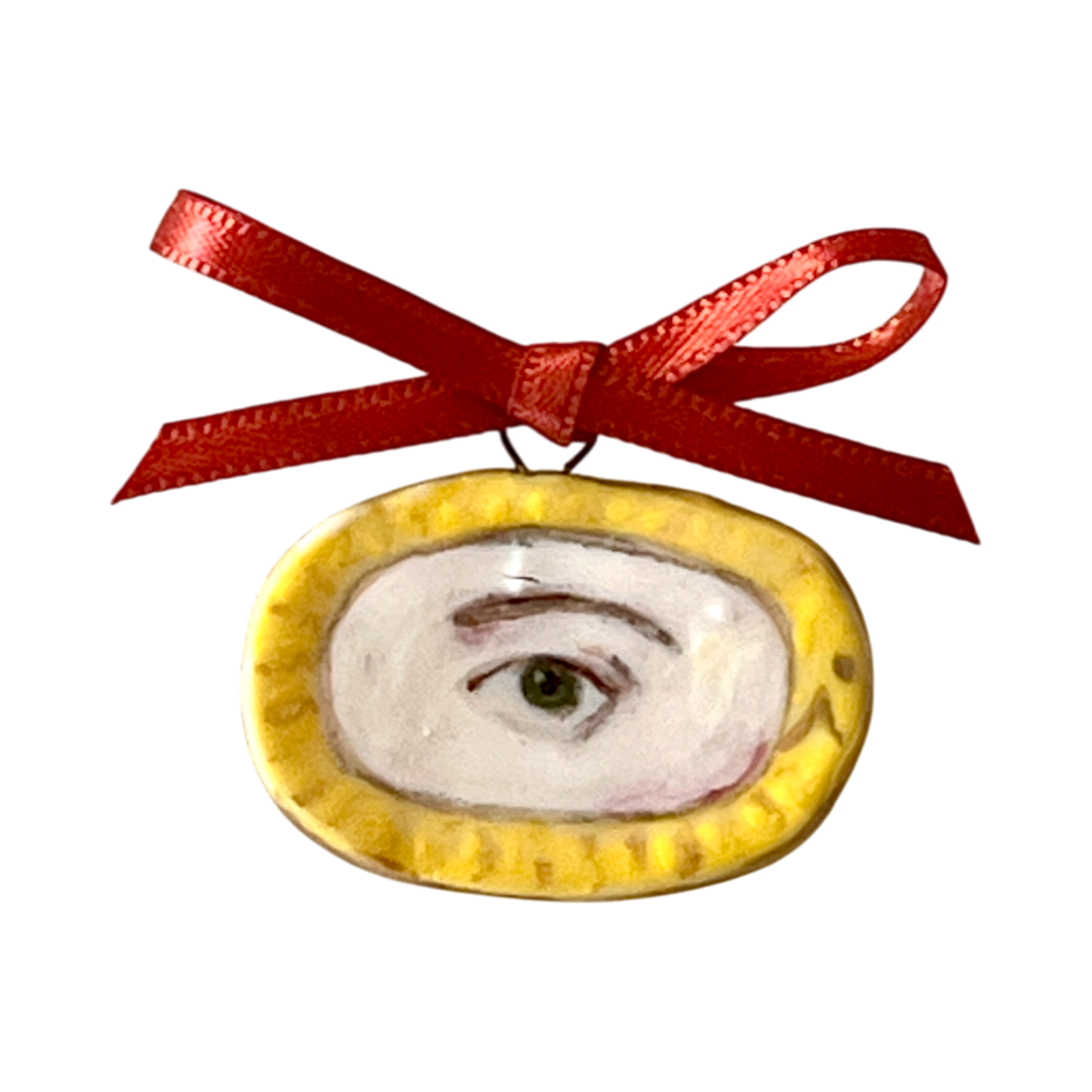 No. 241 Lover's Eye Charm - Gold Ouroboros