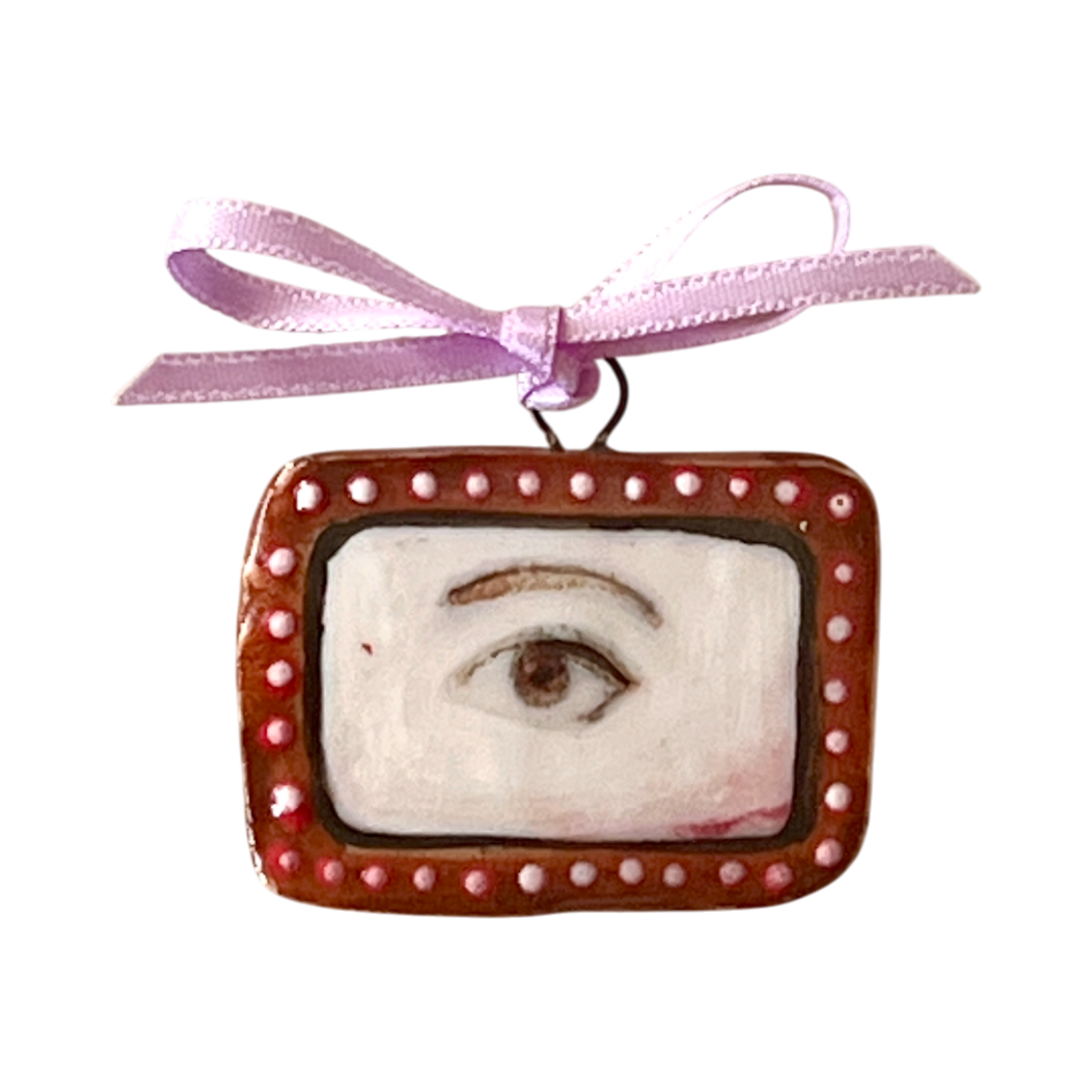 No. 249 Lover's Eye Charm - Pink Pearl