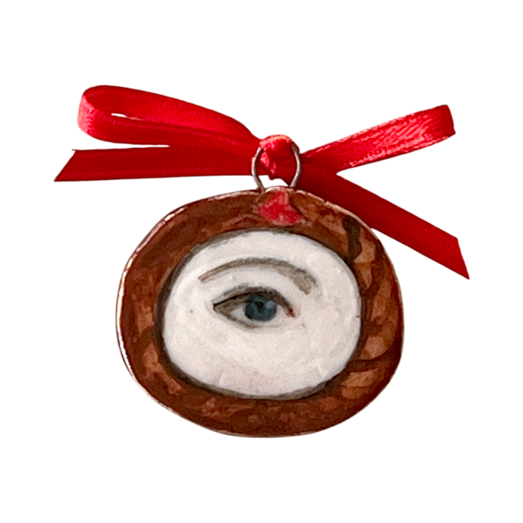 No. 257 Lover's Eye Charm - Brown Serpents