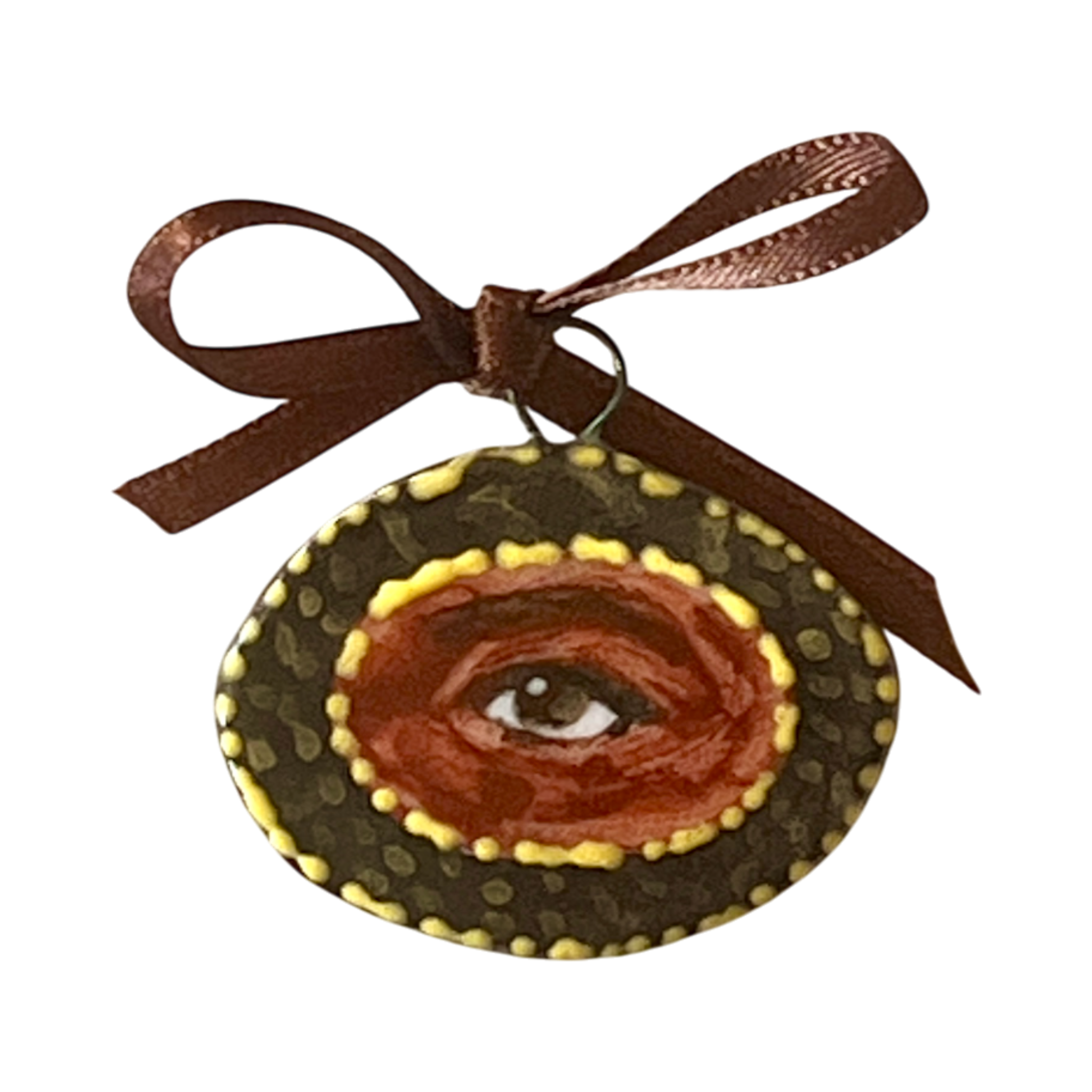 No. 265 Lover's Eye Charm - Brown Serpents