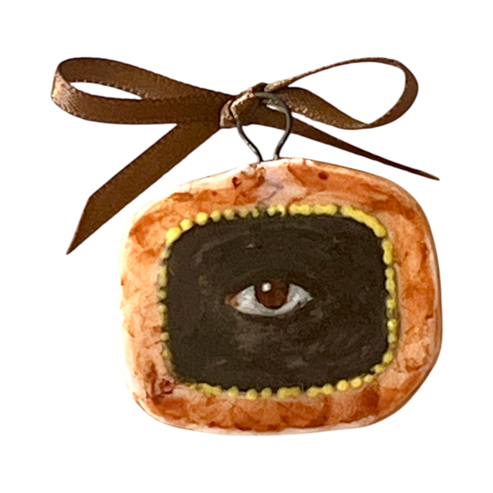 No. 271 Lover's Eye Charm - Warm Gold Serpents