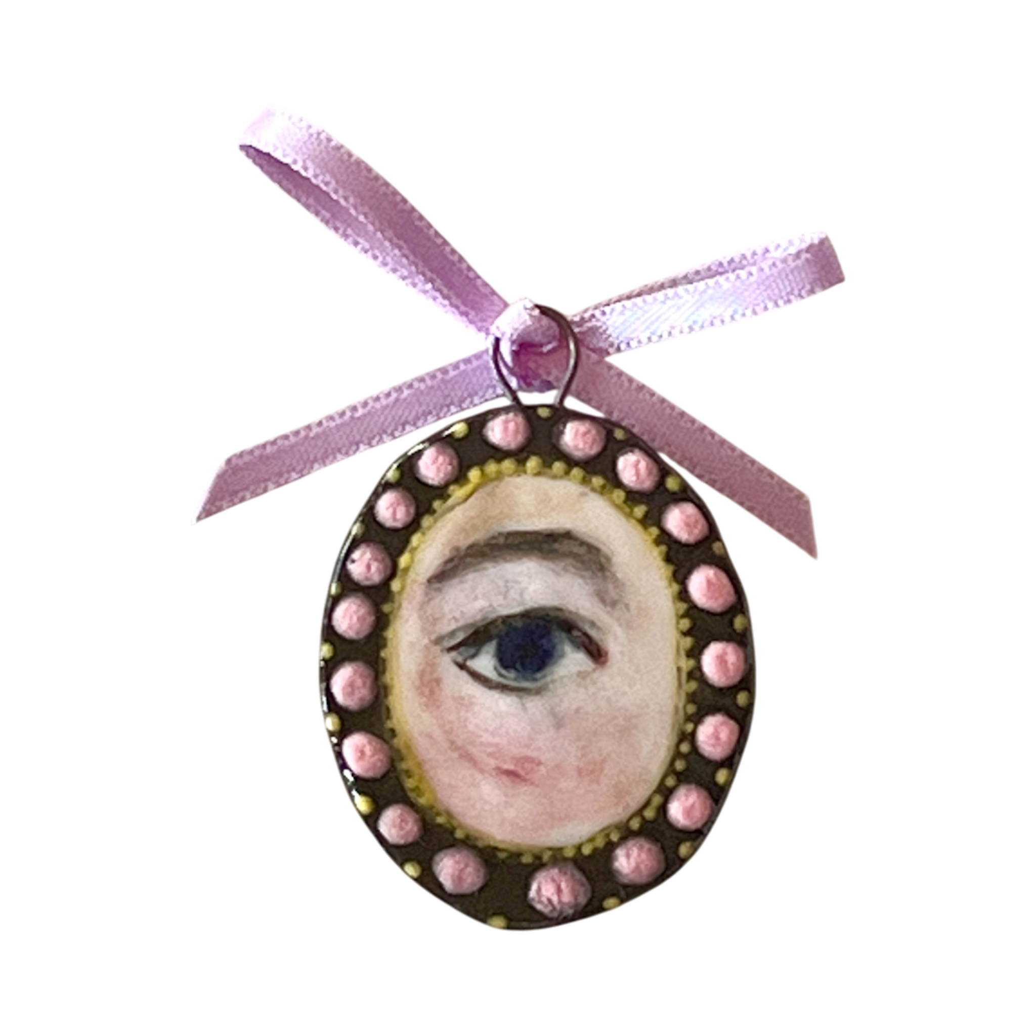 No. 282 Lover's Eye Charm - Pink Topaz