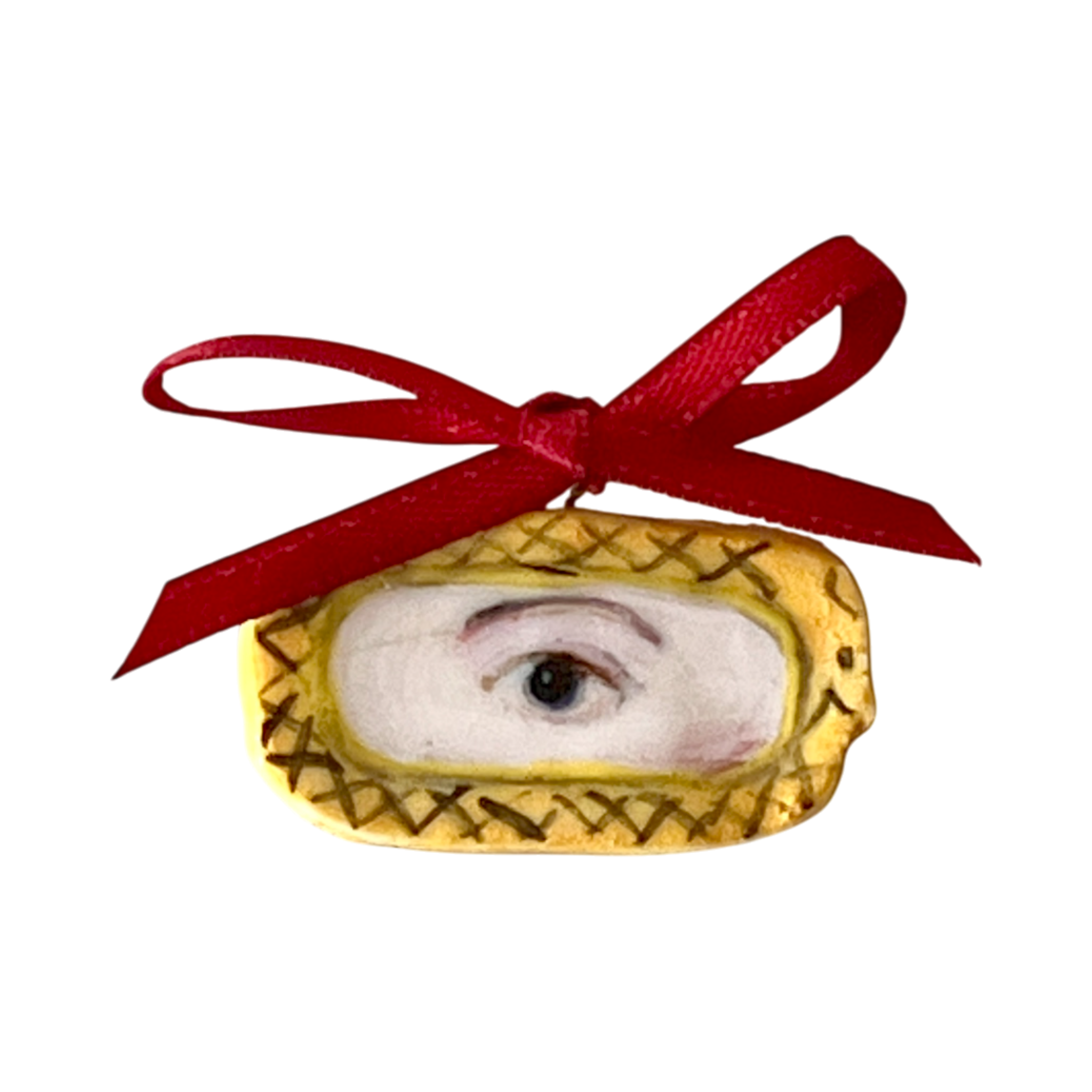 No. 295 Lover's Eye Charm - Gold Diamond Ouroboros