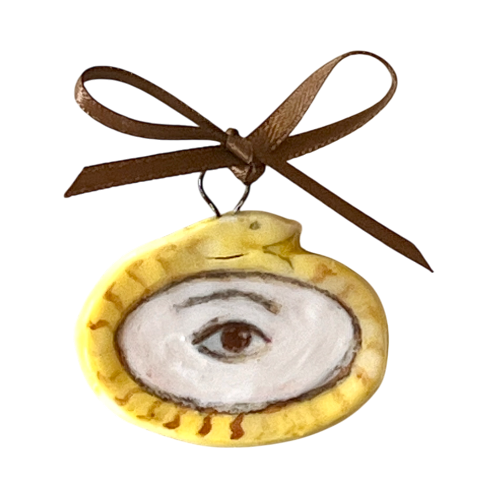 No. 297 Lover's Eye Charm - Gold Diamond Ouroboros