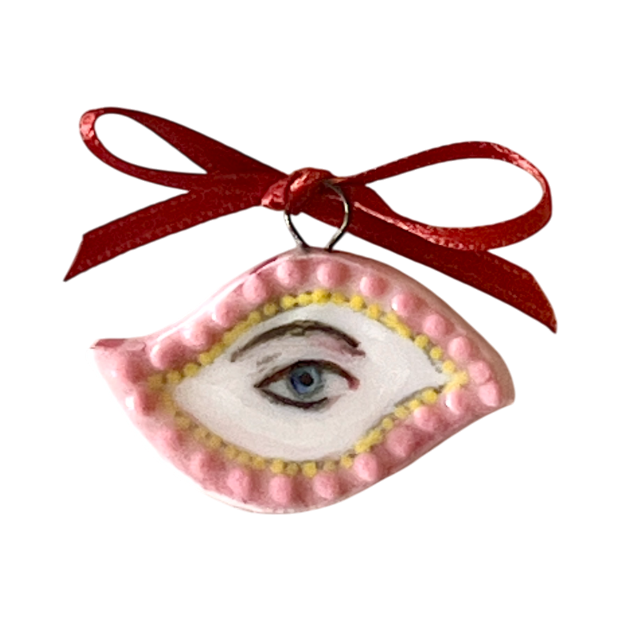 No. 303 Lover's Eye Charm - Pink Pearl