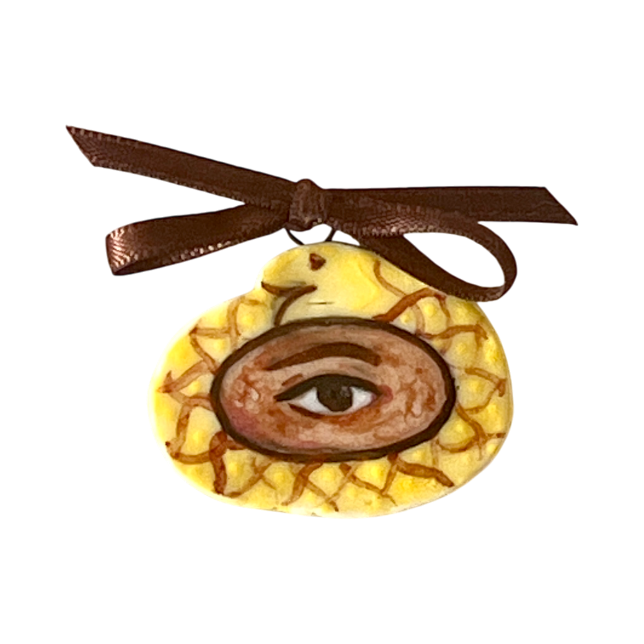 No. 305 Lover's Eye Charm - Gold Diamond Ouroboros