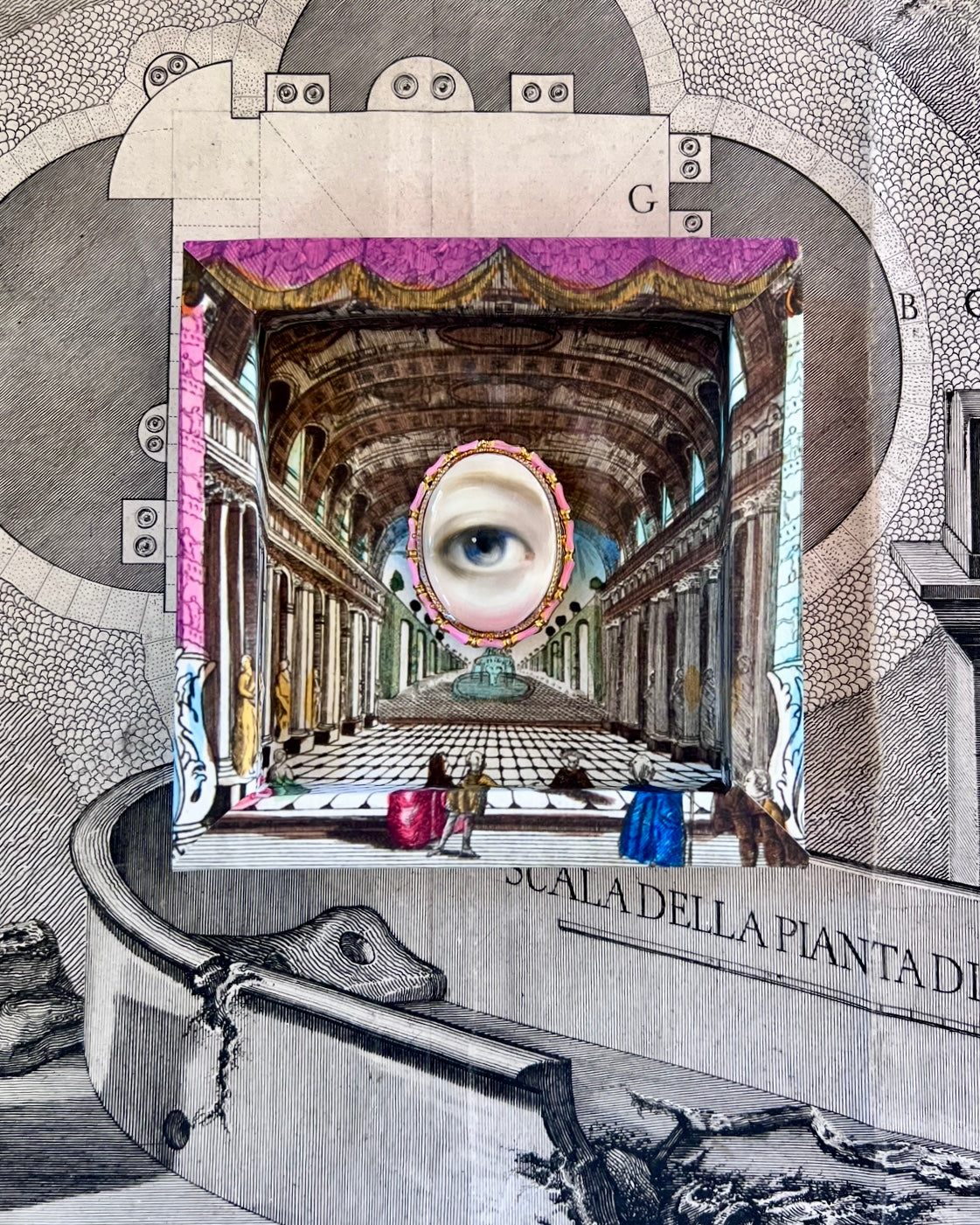 Frame No. 23 - Gallerie de Vaux Hall (5" for Jewelry)