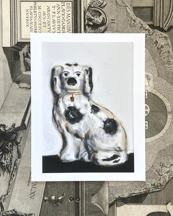 Milo the Staffordshire Spaniel Giclée Art Print (7"x10")