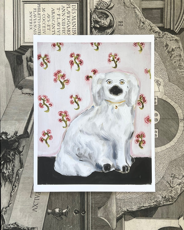Chloe the Staffordshire Spaniel Giclée Art Print (8"x10")