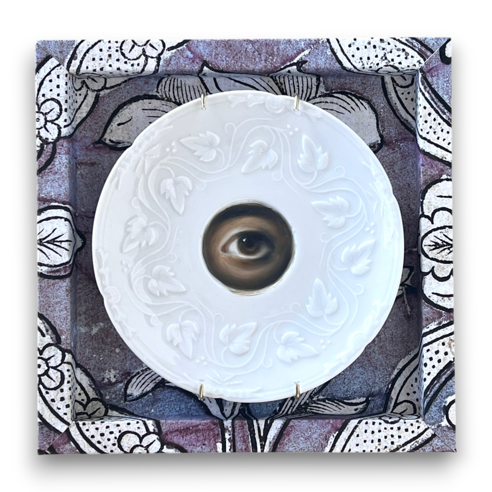 No. 3205 - Lover's Eye Painting on a Limoges "Imperatrice" Plate