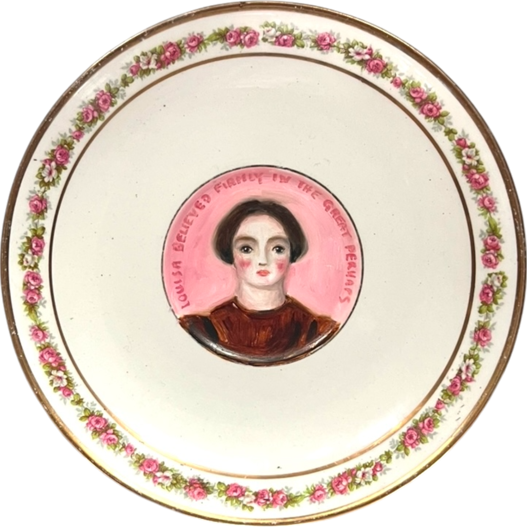 No. 2590 "Louisa Believed Firmly in the Great Perhaps" Portrait Plate