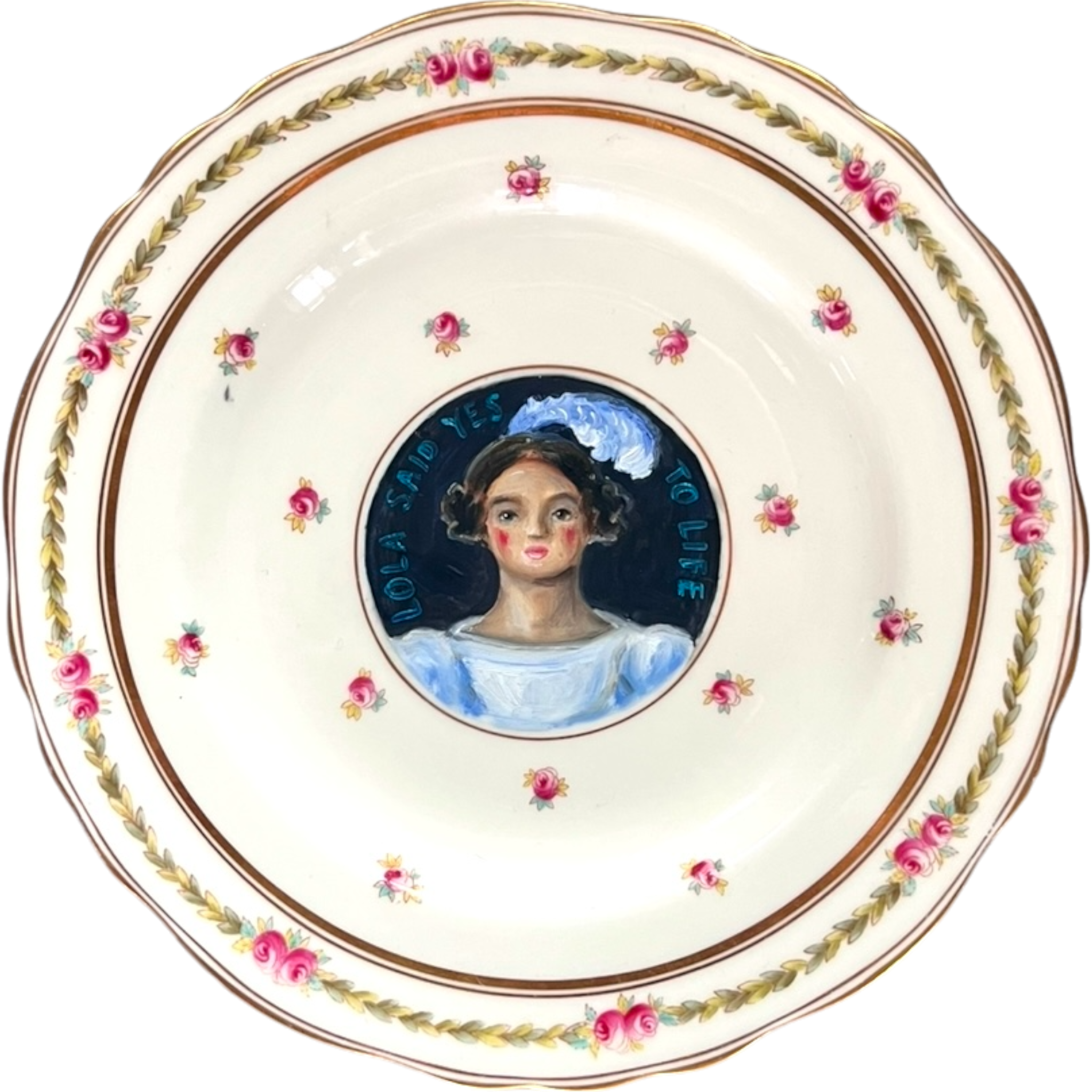 No. 2594 "Lola Said 'Yes' to Life" Portrait Plate