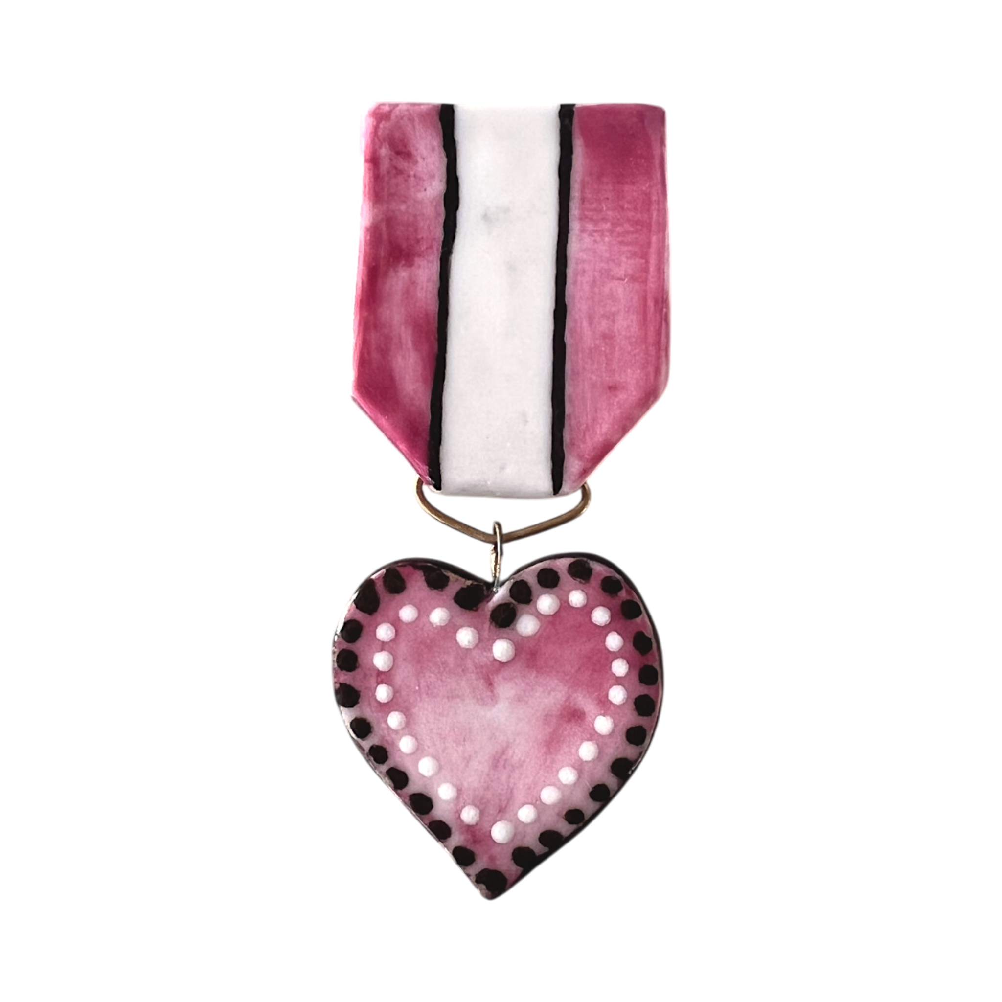 No. 389 Medal - Pink Heart