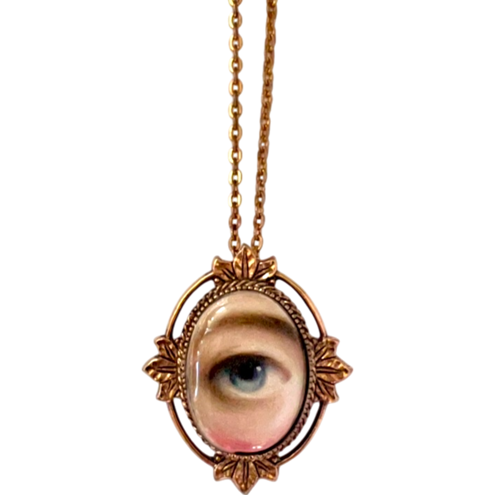 No. 2612 Lover's Eye Foliate Pendant Necklace