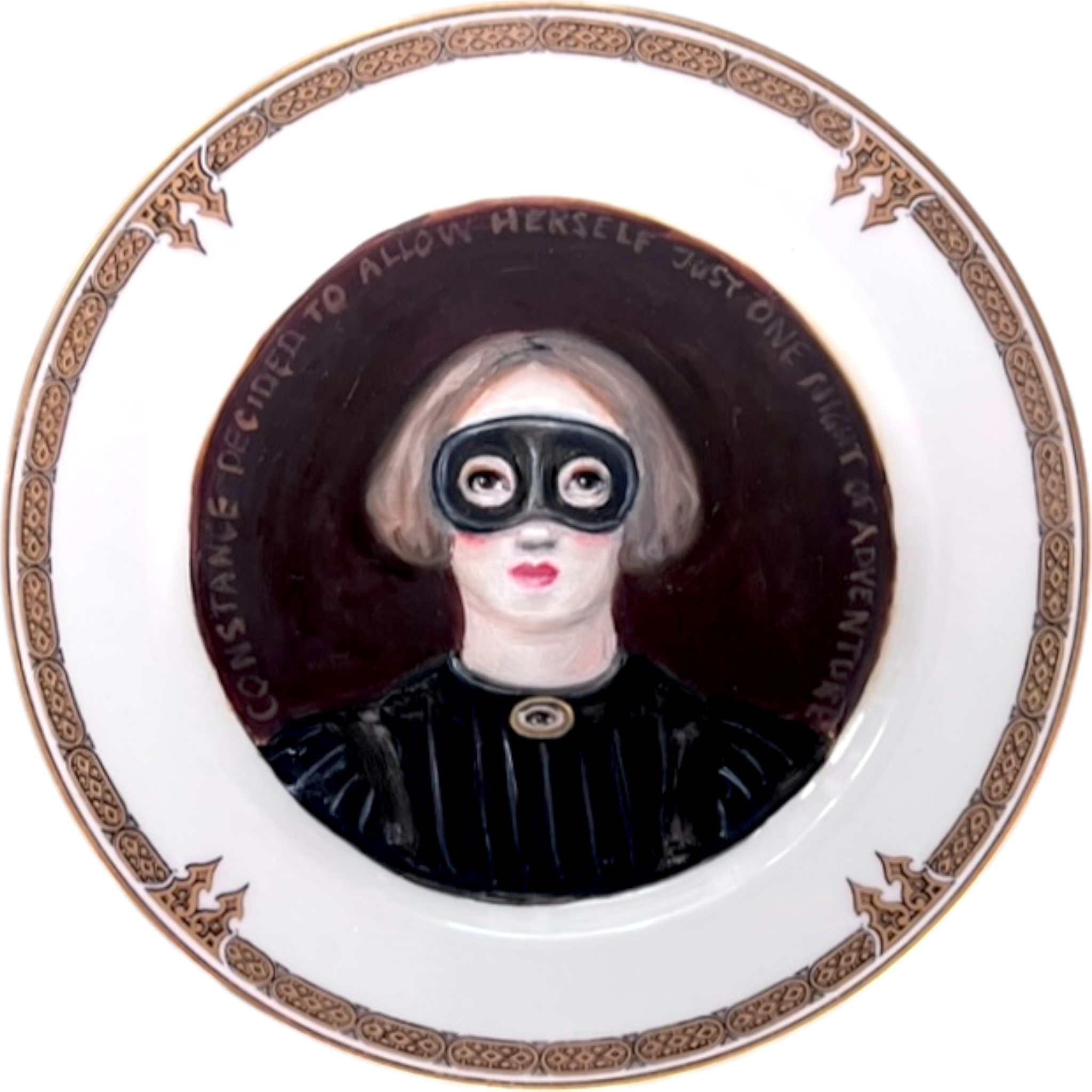 No. 2254 "Constance Decided to Allow Herself Just the One Night of Adventure" Portrait Plate