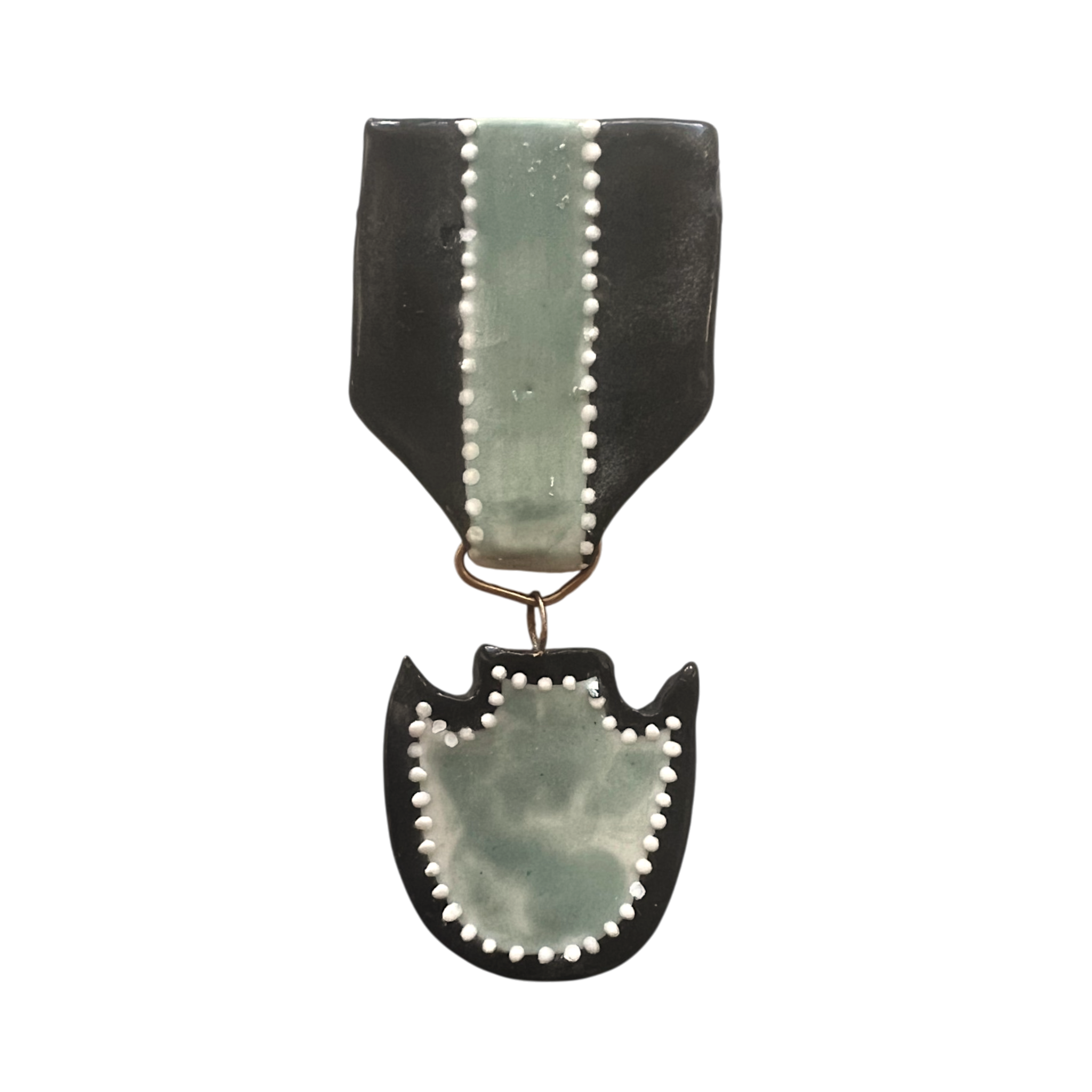 No. 388 Medal - Green Heraldic Shield