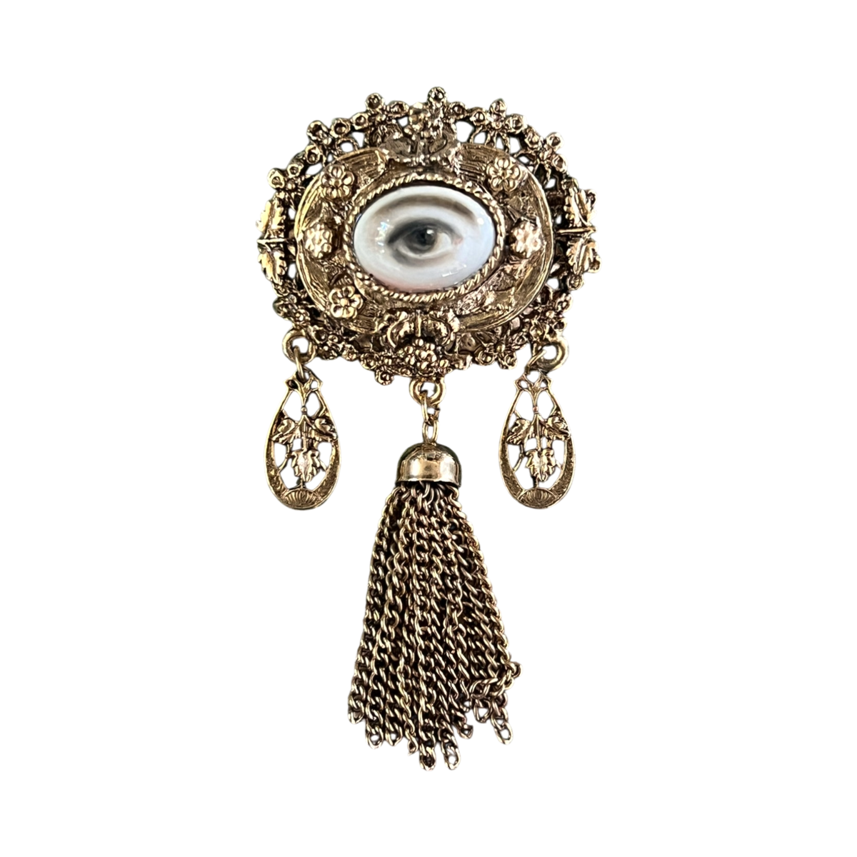 No. 3221 Lover's Eye Tassel Brooch