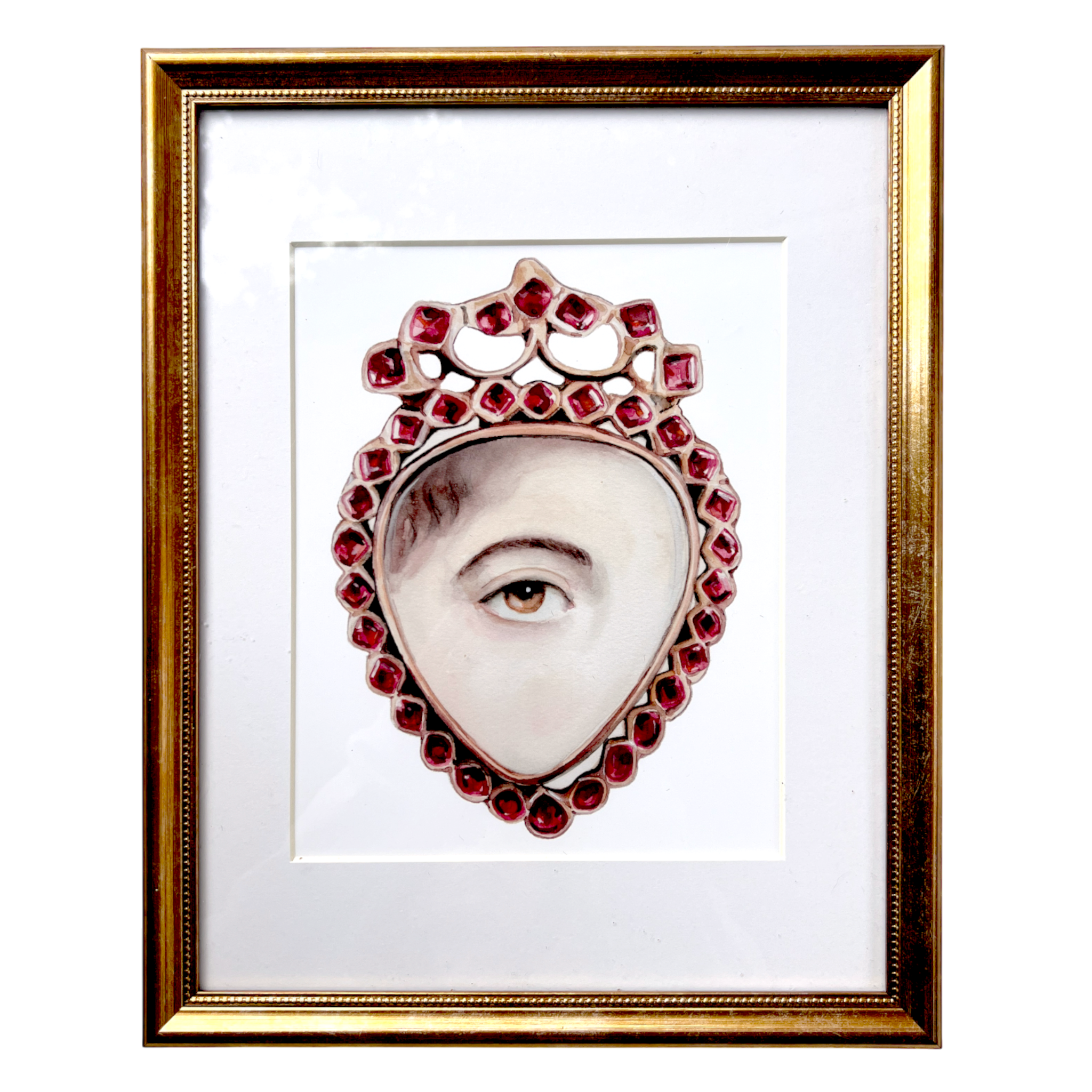No. 20 Framed Lover's Eye Watercolor Archival Print