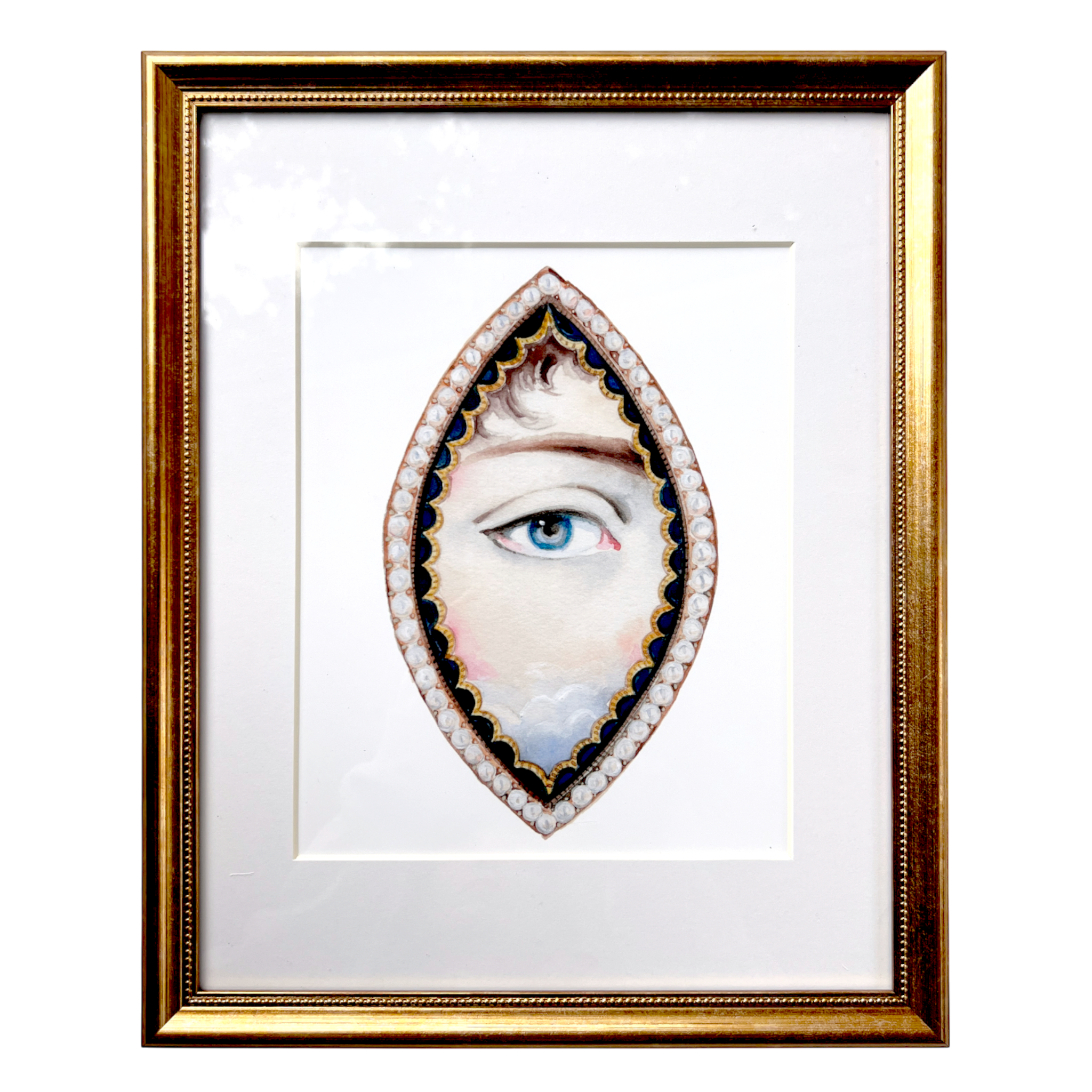 No. 15 Framed Lover's Eye Watercolor Archival Print