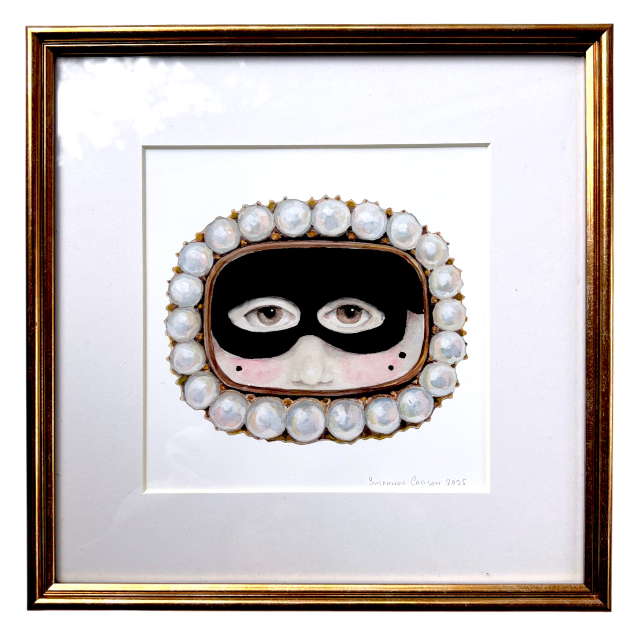 No. 21 Framed Masquerade Jewelry Watercolor Archival Print