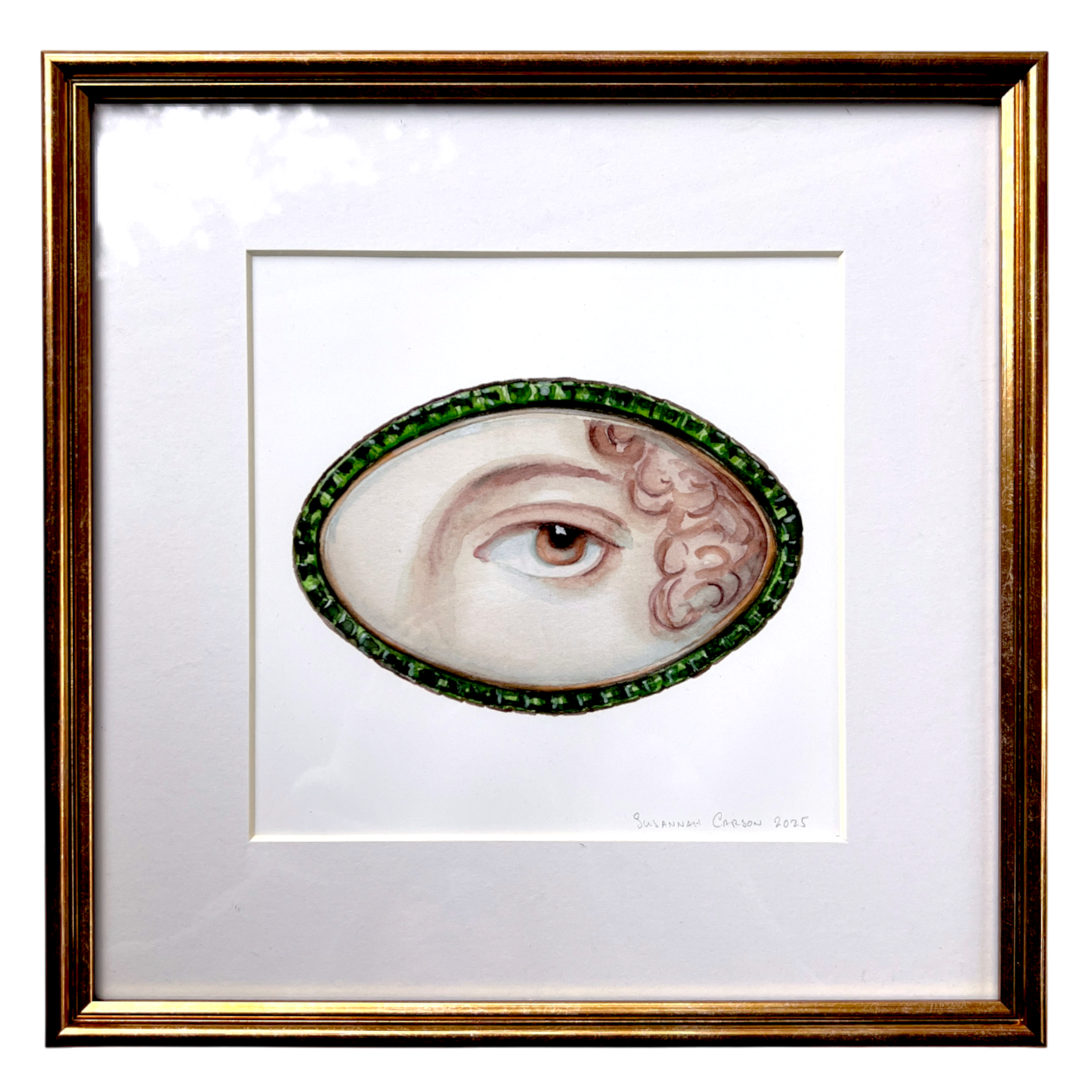 No. 12 Framed Lover's Eye Watercolor Archival Print