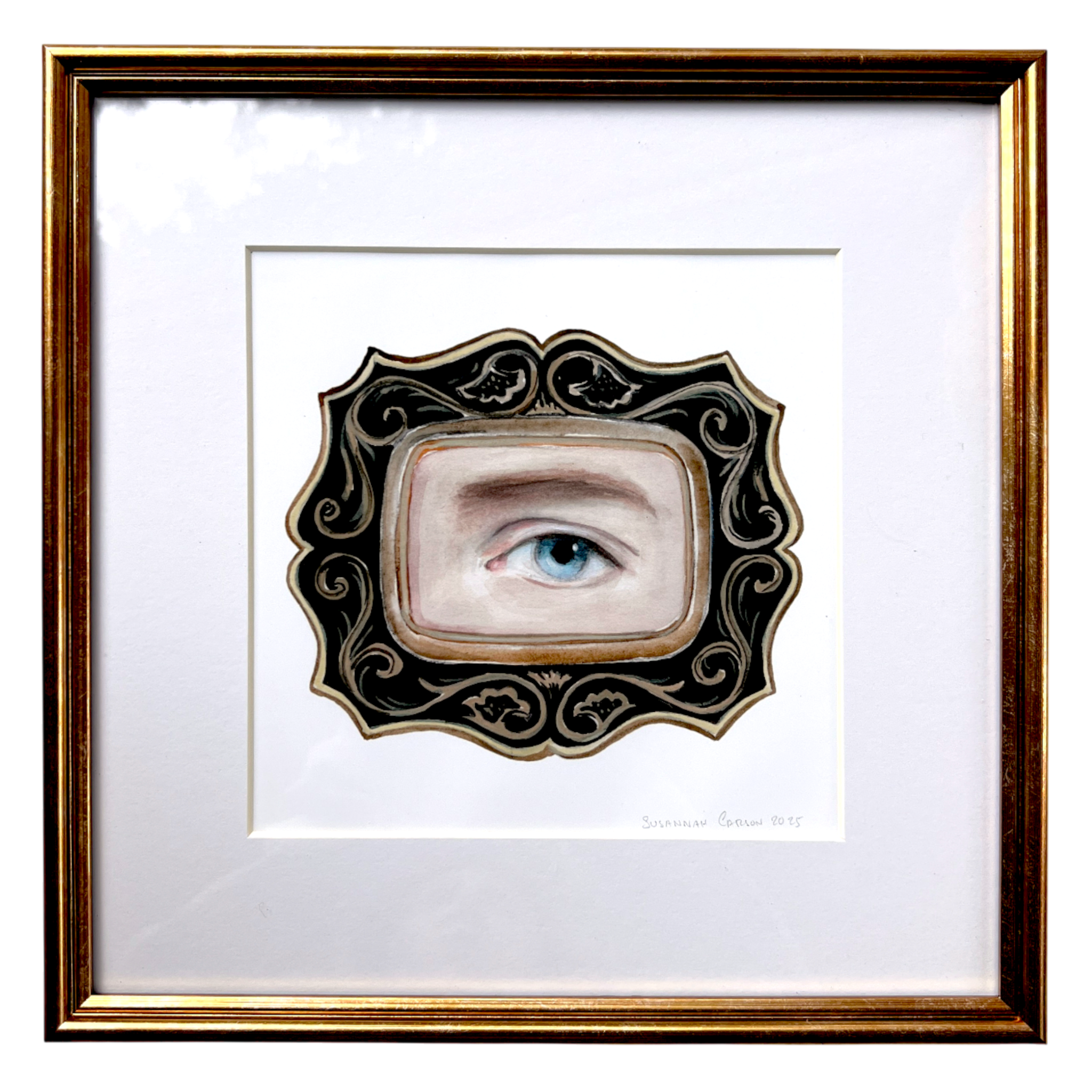 No. 5 Framed Lover's Eye Watercolor Archival Print