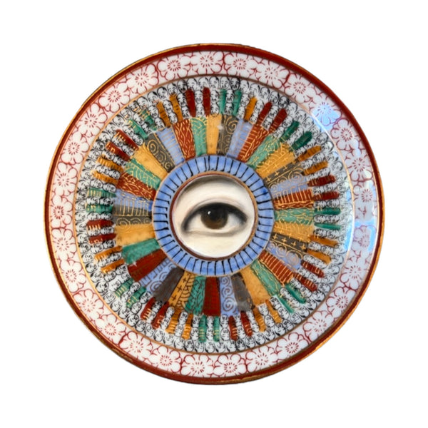 Lover's Eye Painting on a Thousand Faces Plate No. 1