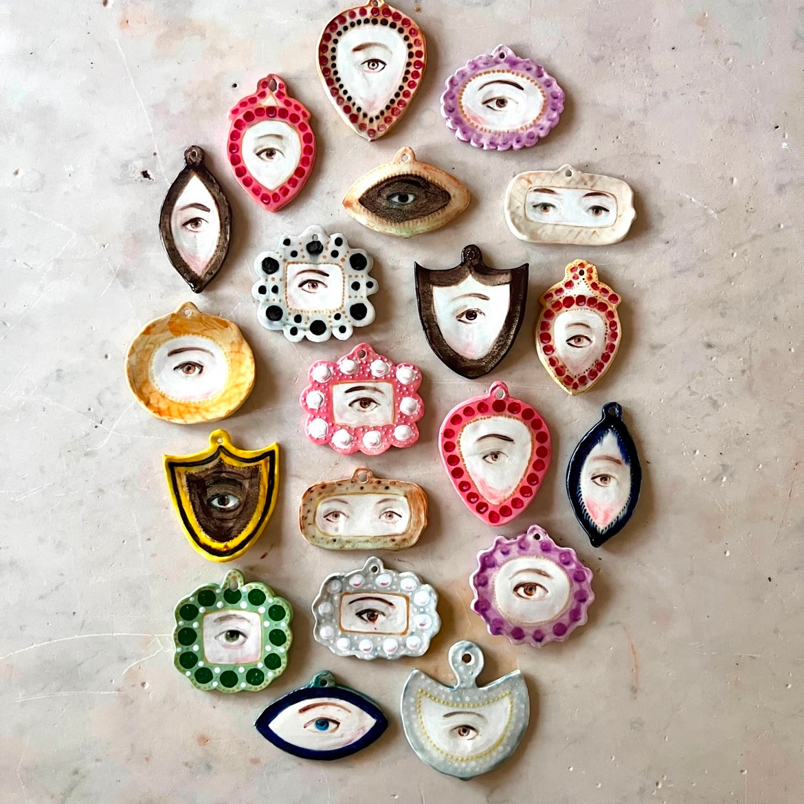 No. 160 Handmade Ornament - Brown Shield