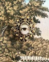 "Sylvia" - Lover's Eye Gold Foliate Brooch