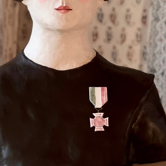 No. 372 Medal - Pink Maltese Cross