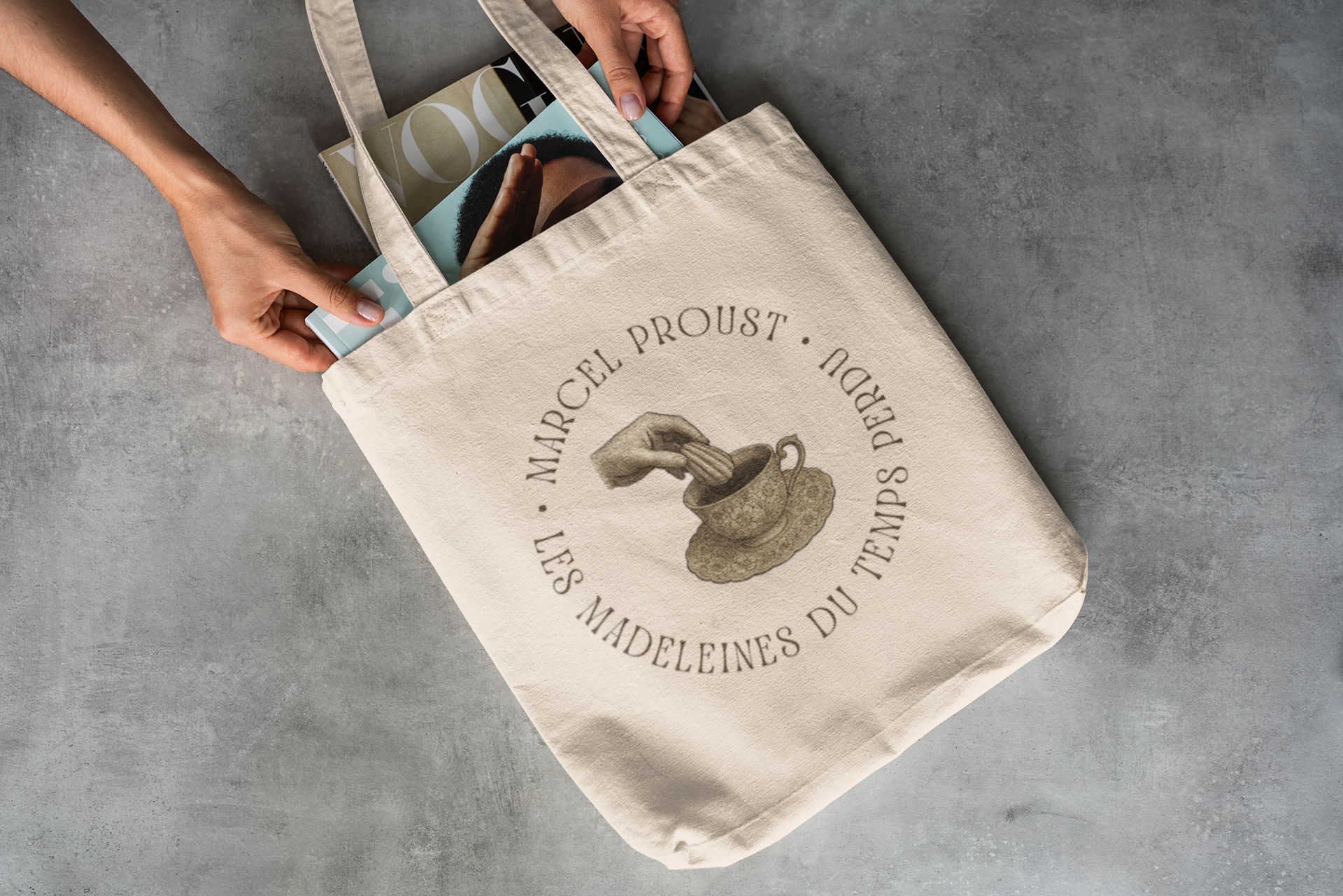 Marcel Proust Les Madeleines du Temps Perdu Tote Bag