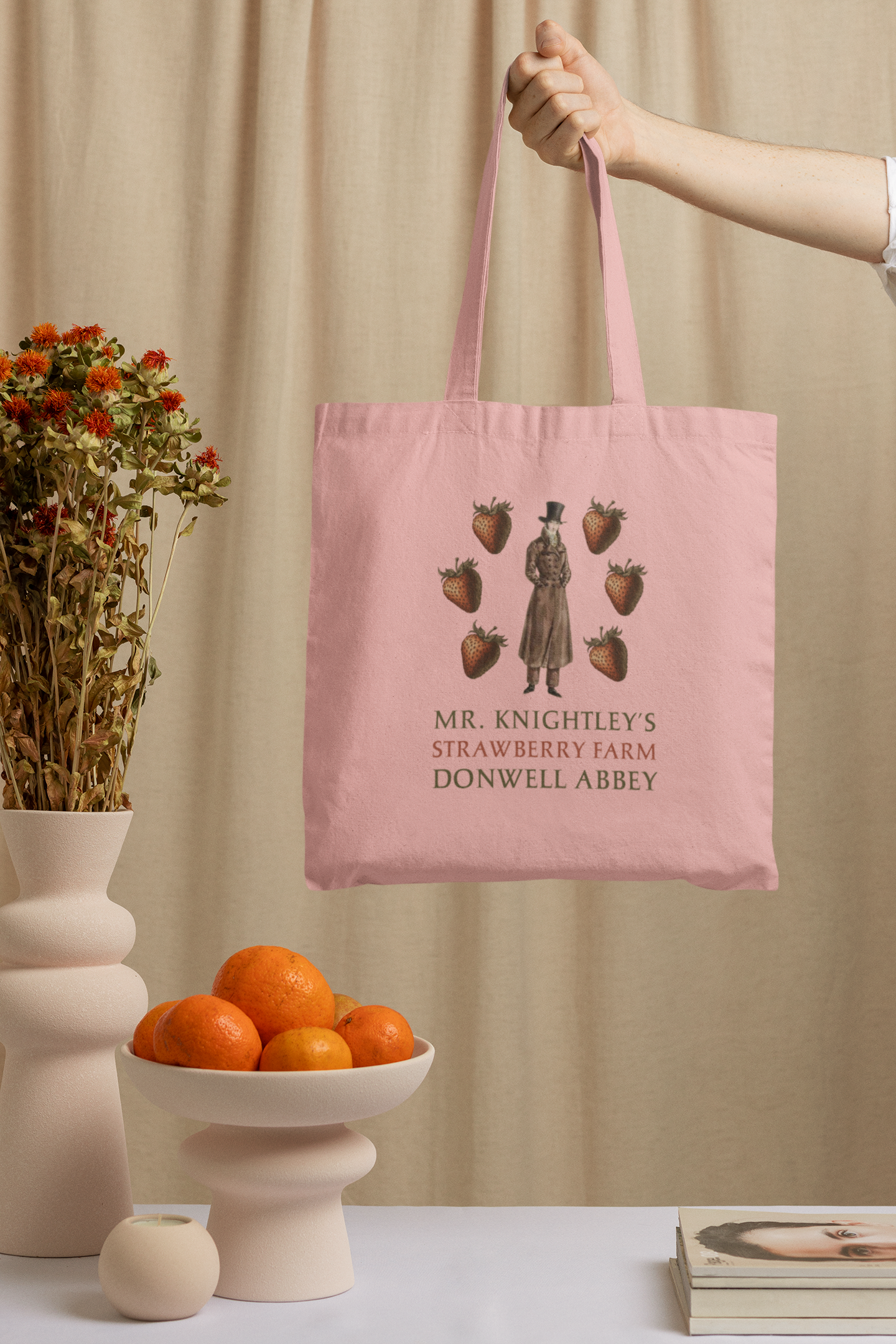 Mr. Knightley’s Strawberry Farm Tote Bag