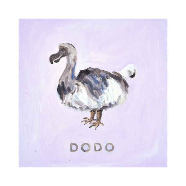 Lost & Found Collection: Dodo Giclée Art Print in Lavender (8"x8")