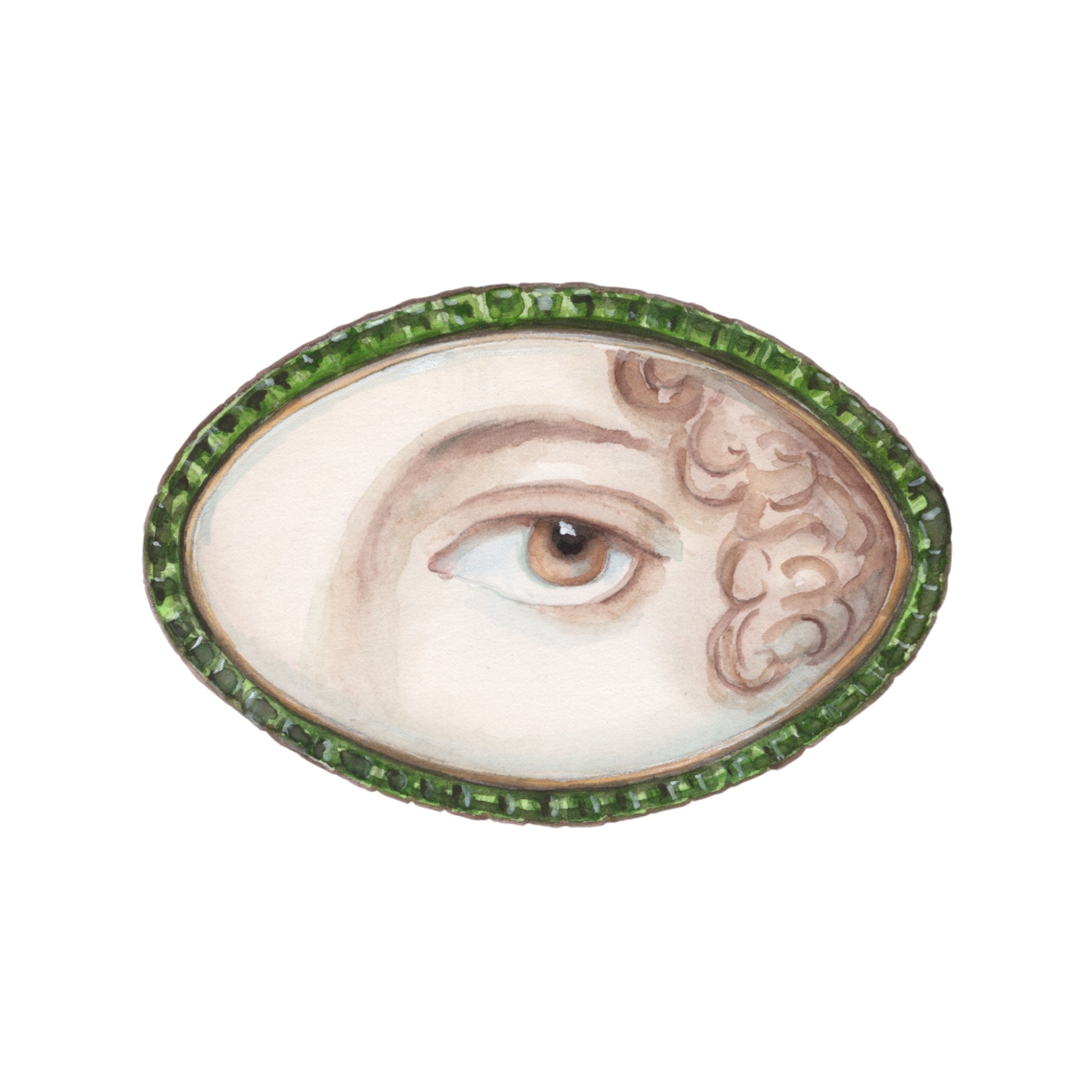 No. 12 Lover's Eye Watercolor Archival Print